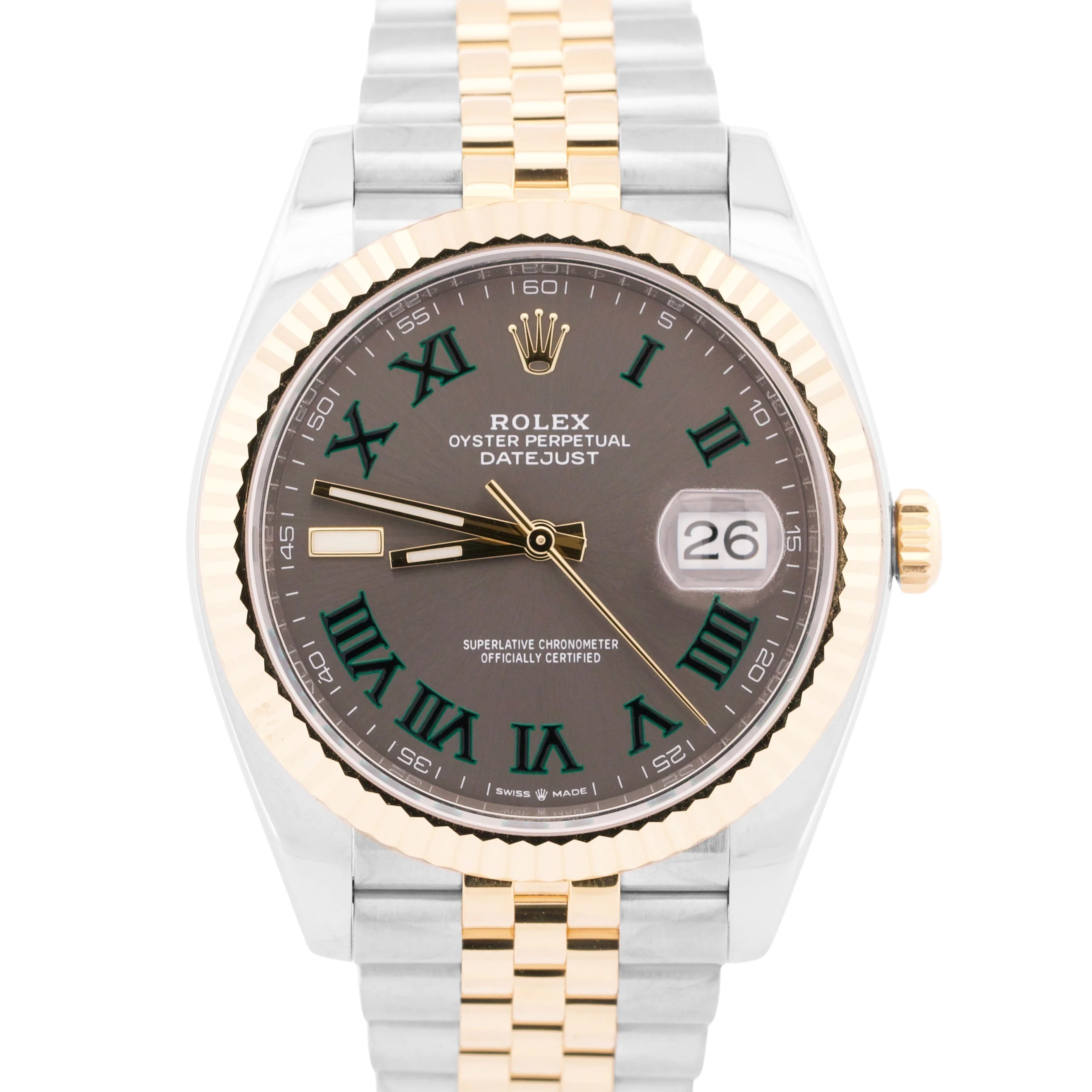 MINT 2023 Rolex DateJust WIMBLEDON Rhodium 41mm 18K Steel JUBILEE 41mm 126333