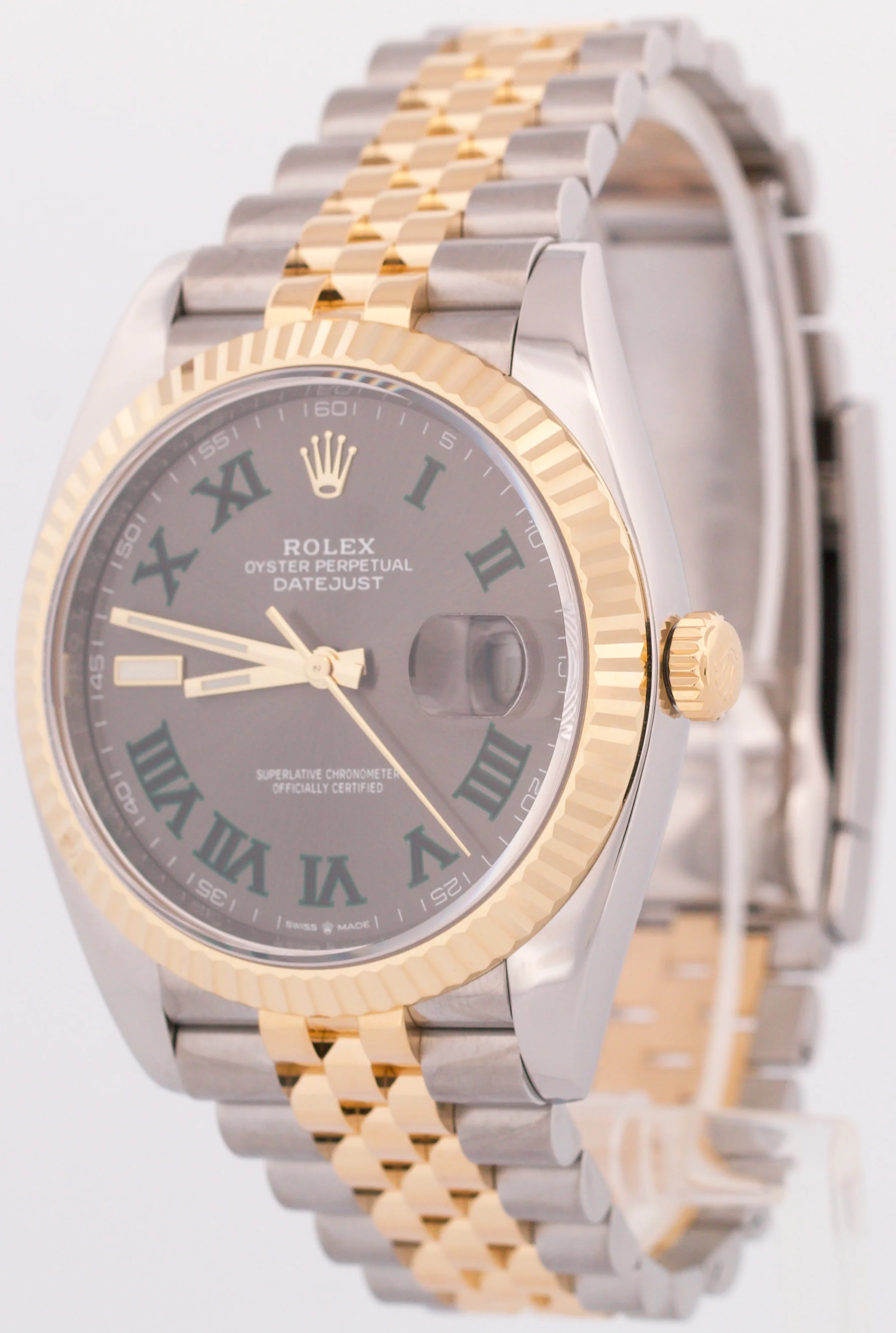 MINT 2023 Rolex DateJust WIMBLEDON Rhodium 41mm 18K Steel JUBILEE 41mm 126333 - Image 3