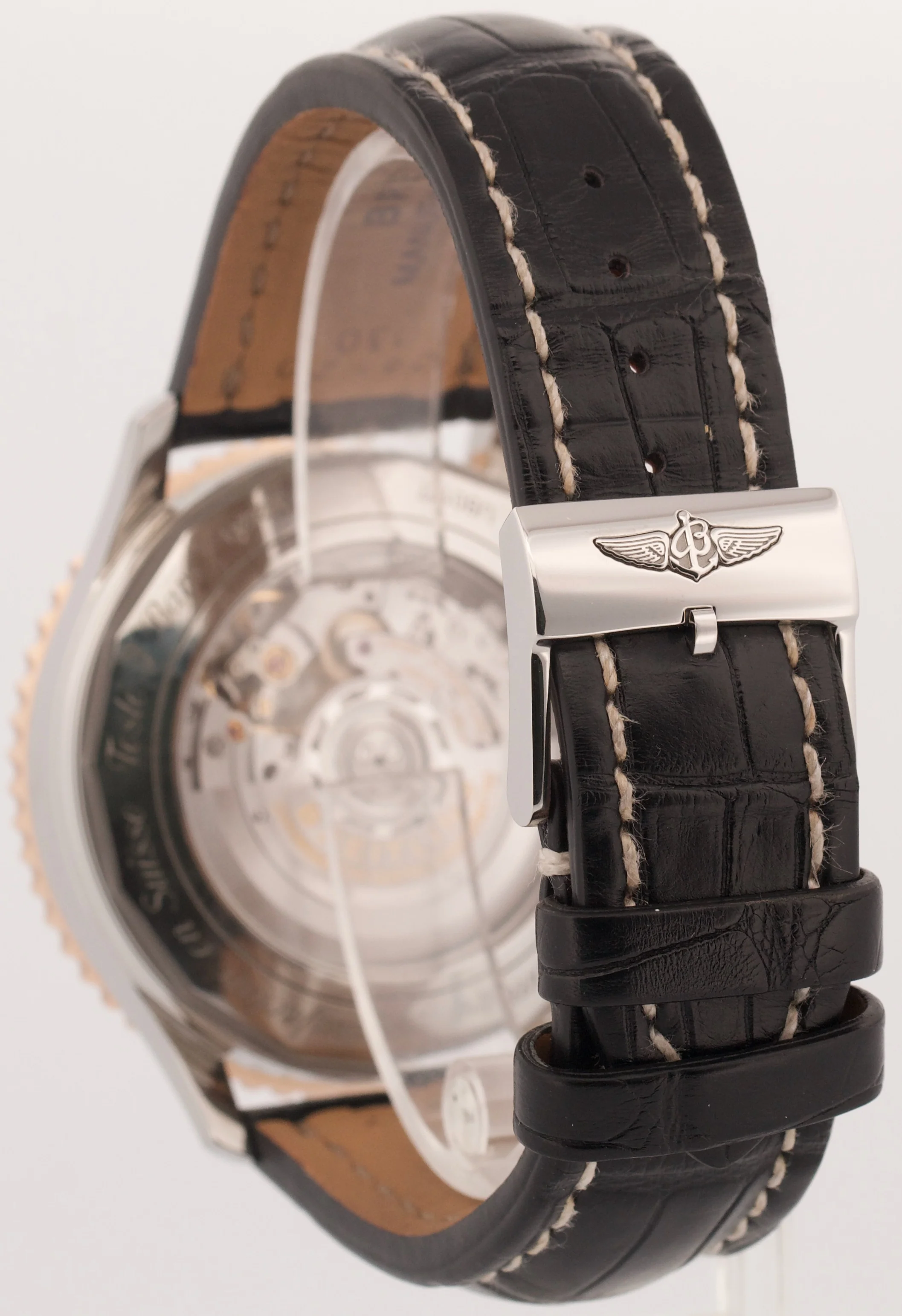 MINT 2024 PAPERS Breitling Navitimer Steel 18K Gold Leather 46mm UB0127 BOX - Image 5