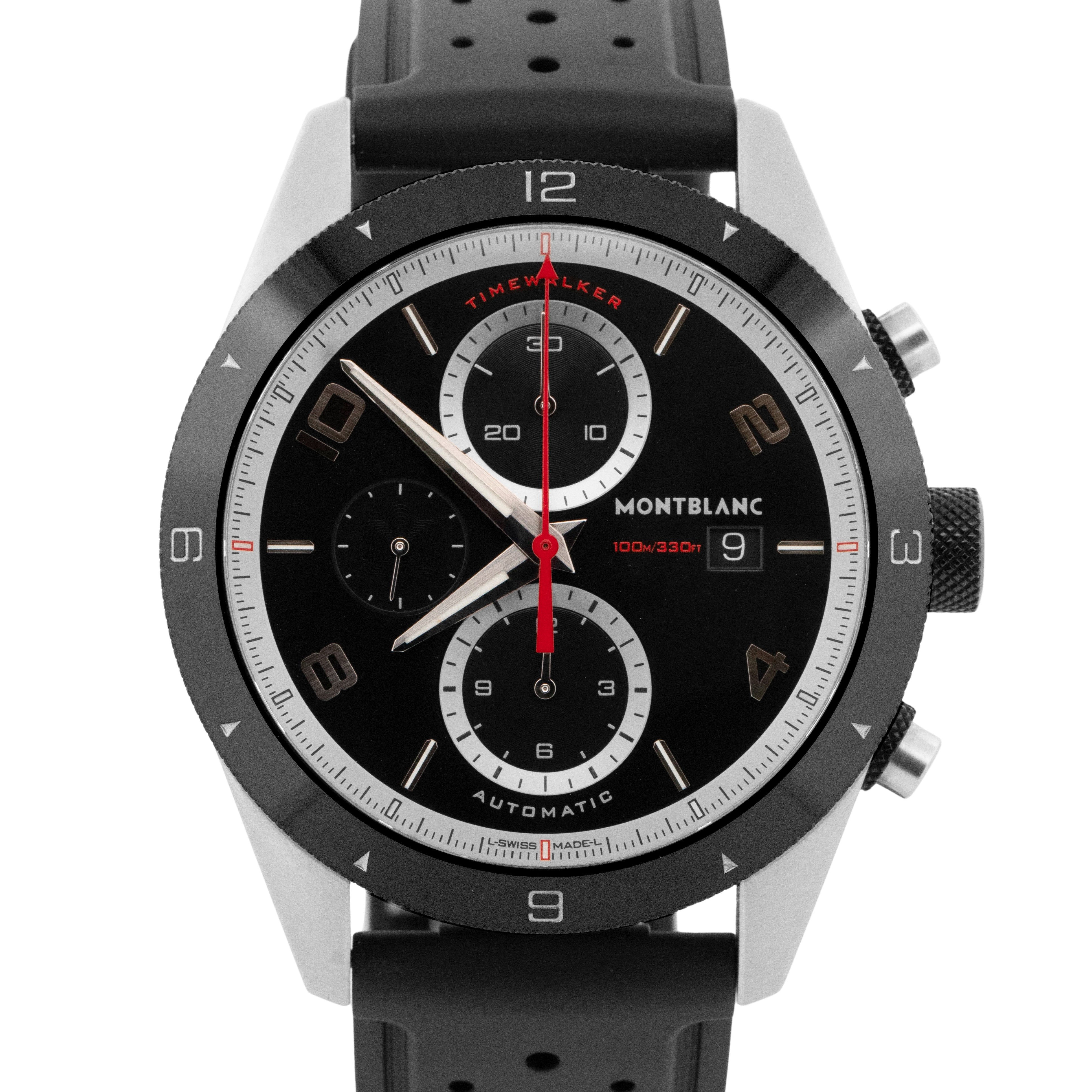 MINT 2024 PAPERS Montblanc TimeWalker Chronograph 116096 43mm 7424 Watch Box