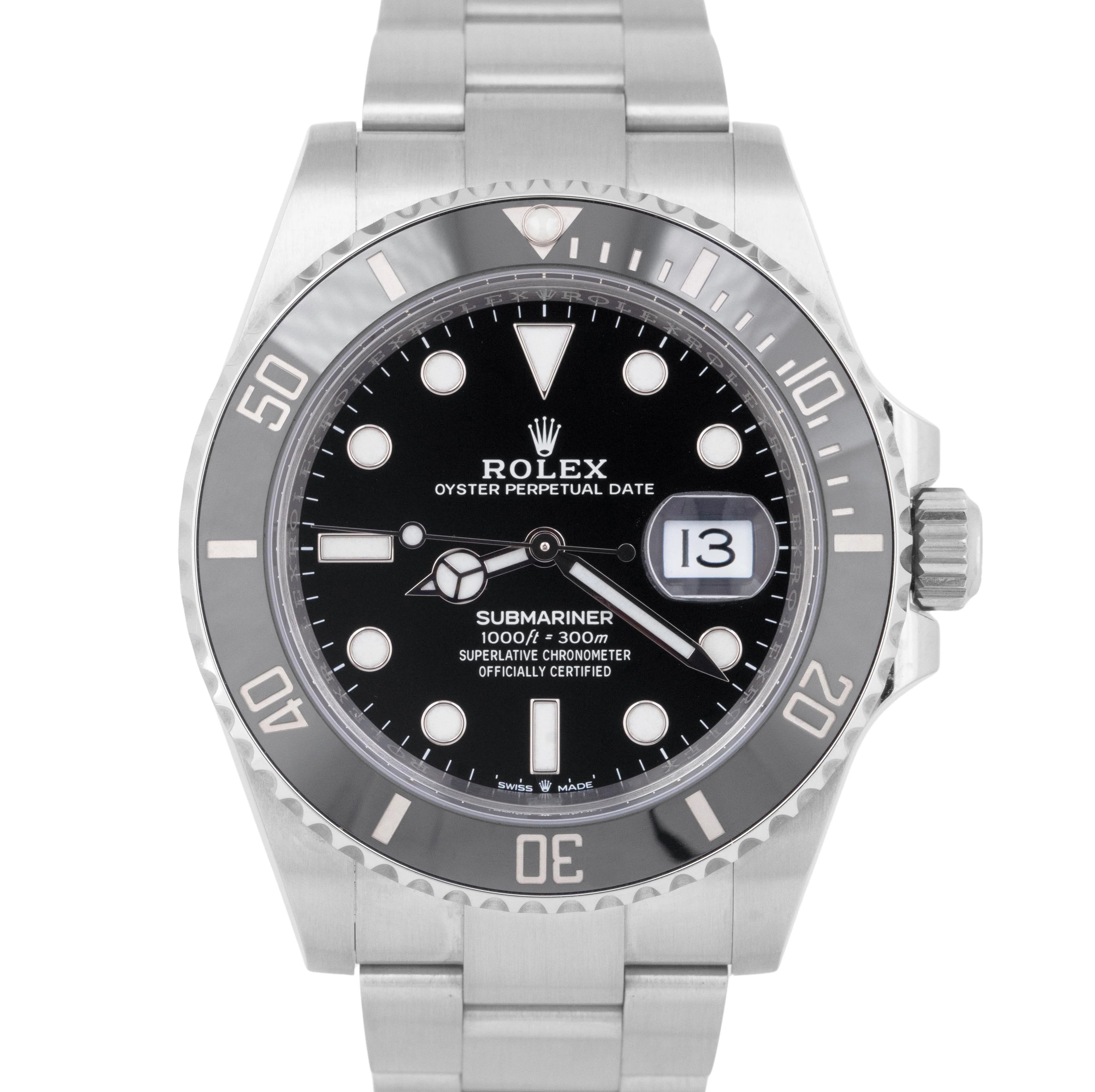 MINT 2024 PAPERS Rolex Submariner Date 41mm 126610 LN Black Ceramic Steel BOX