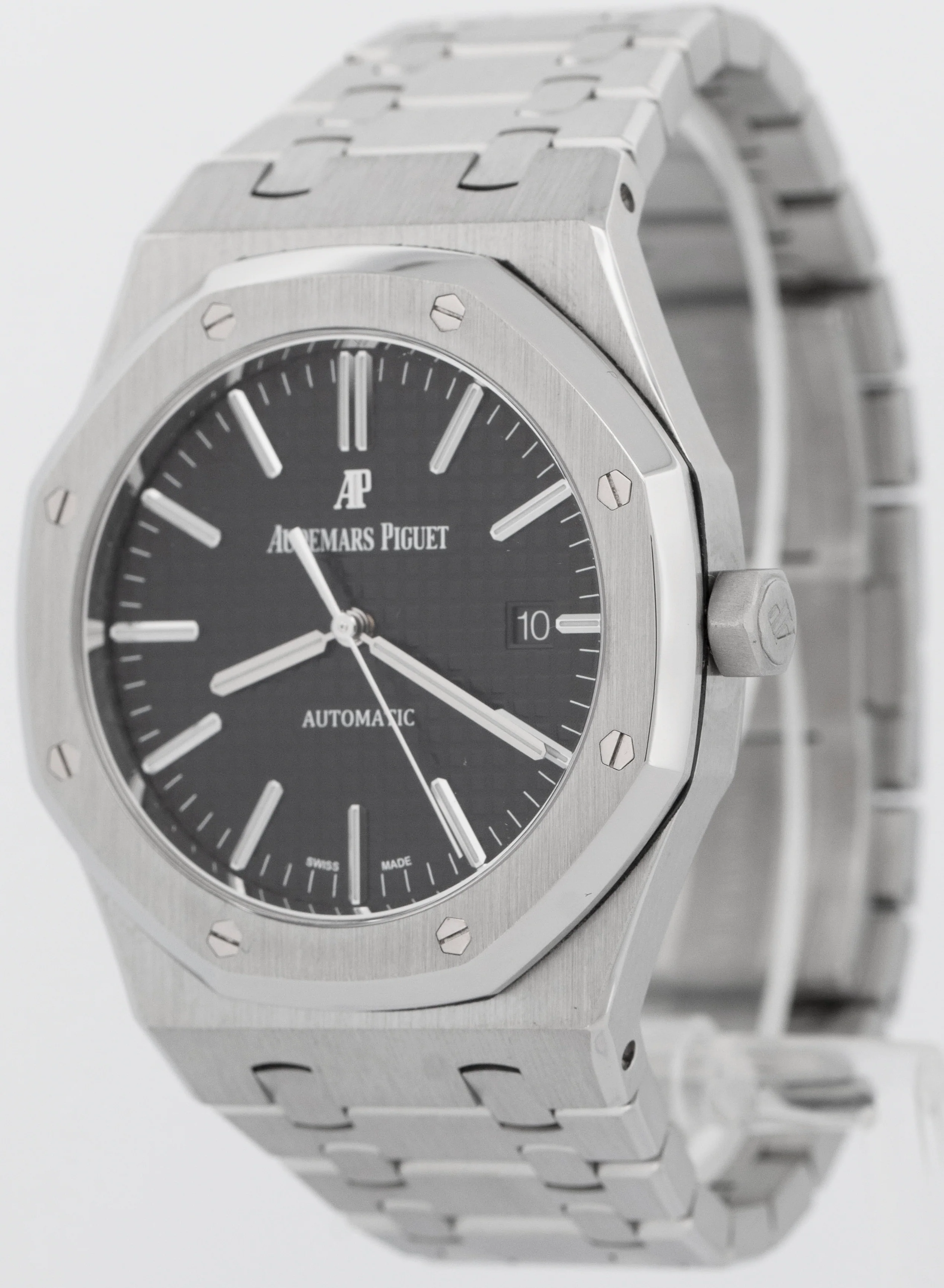 MINT Audemars Piguet Royal Oak BLACK 41mm Stainless Watch 15400ST.OO.1220ST.01 - Image 4
