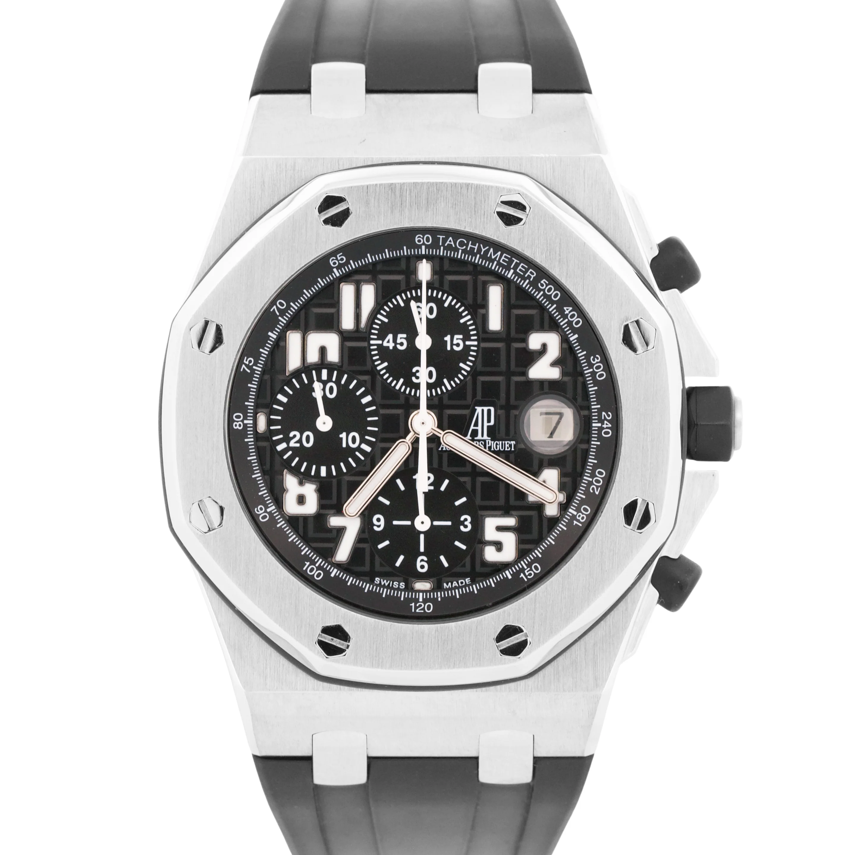 MINT Audemars Piguet Royal Oak Offshore BLACK Chronograph Rubber Steel 26170ST