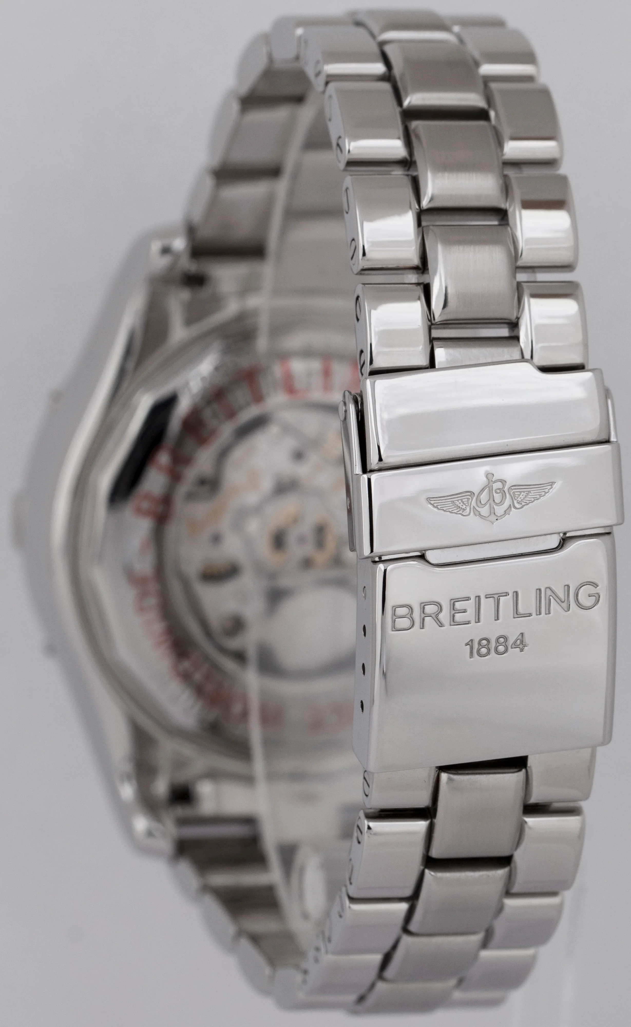 MINT Breitling Avenger 69 Rattrapante 44mm Steel Black Quartz Watch A69360 BOX - Image 5