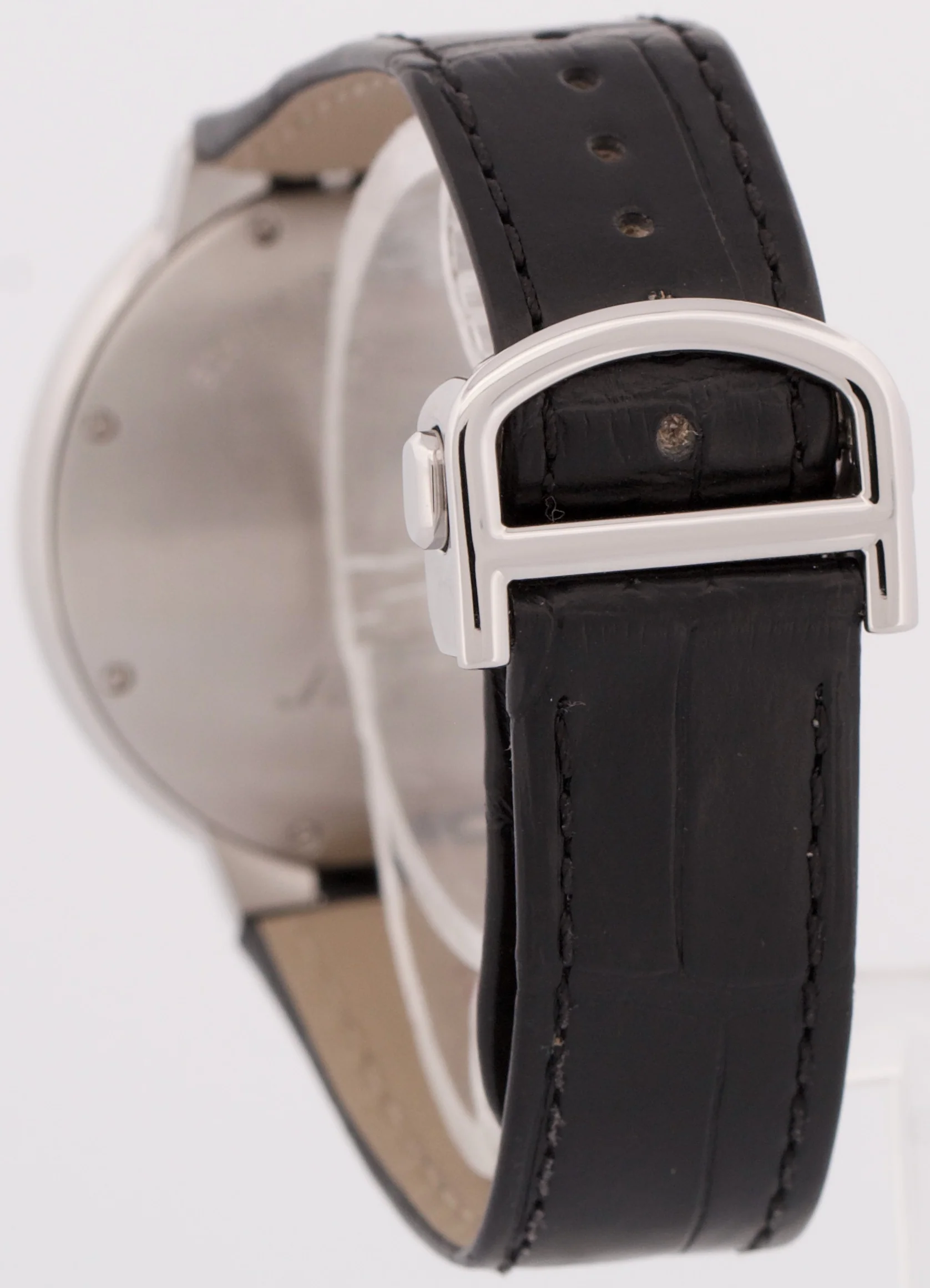MINT Cartier Ballon Bleu SILVER GUILLOCHE ROMAN Leather WSBB0028 36mm 4372 Watch - Image 5