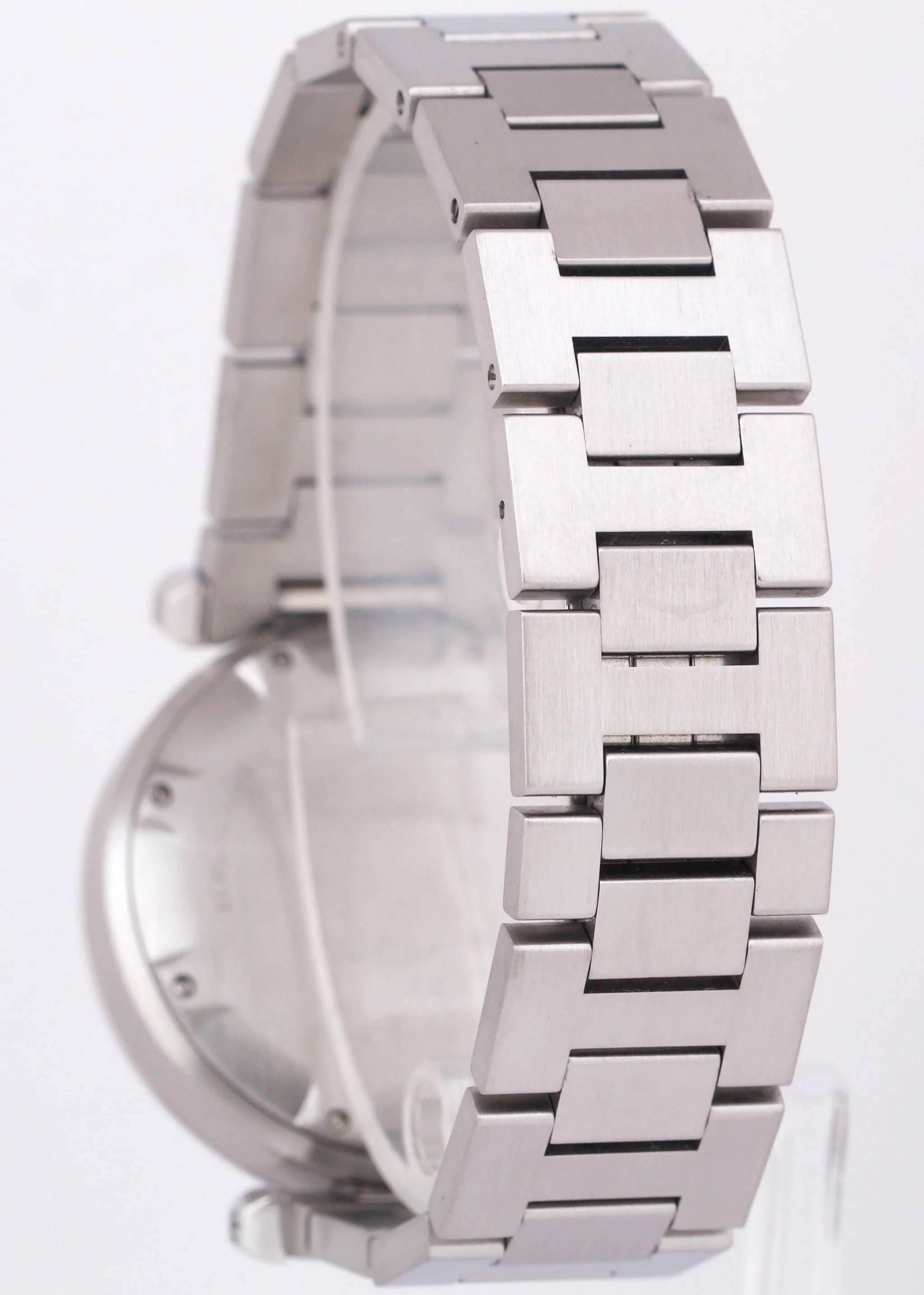 MINT Cartier Pasha 2324 Stainless Steel BLACK Arabic Date Automatic 35mm Watch - Image 5