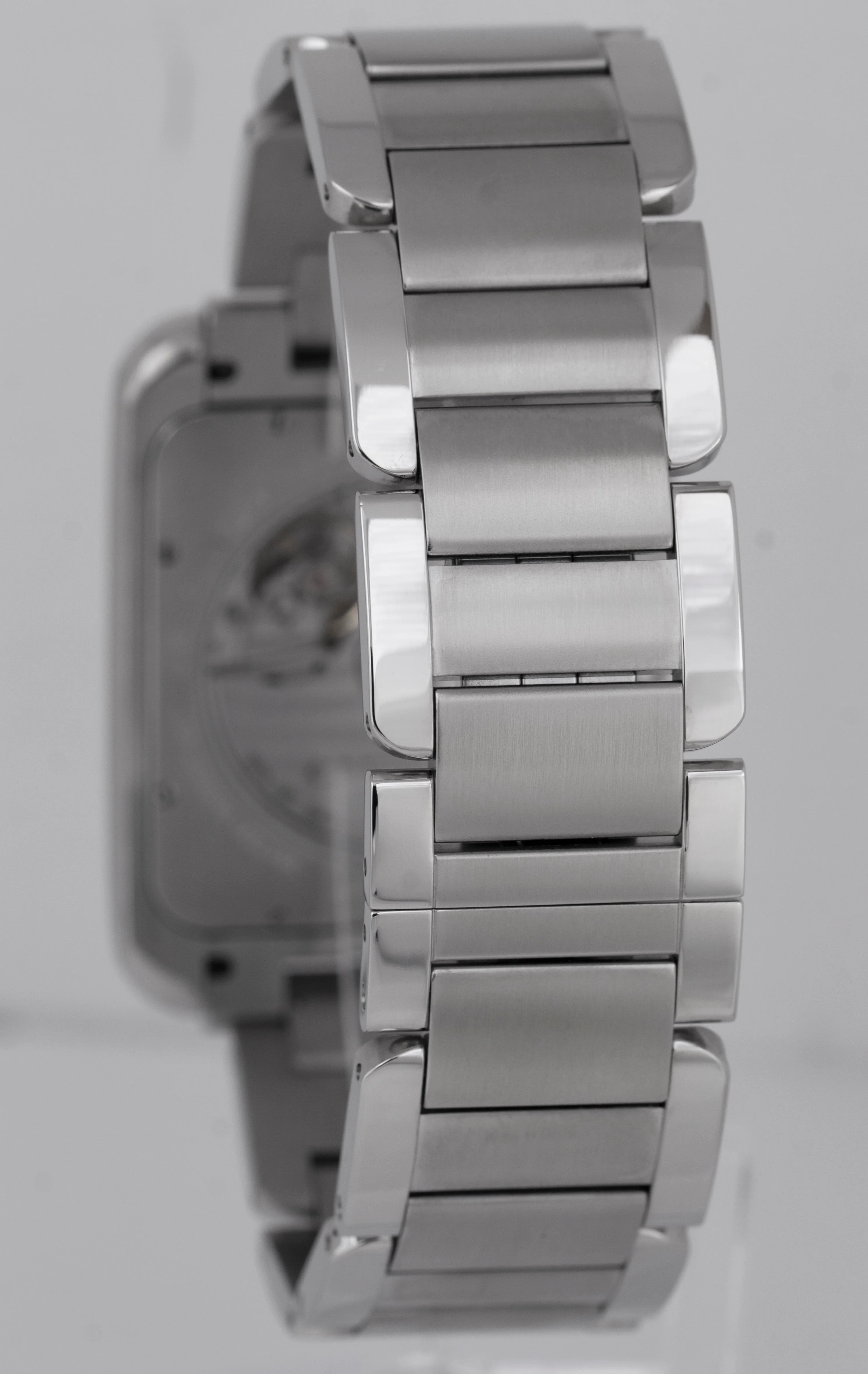 MINT Cartier Tank Anglaise XL Silver Steel 37mm Automatic Watch 3507 W520394 - Image 5
