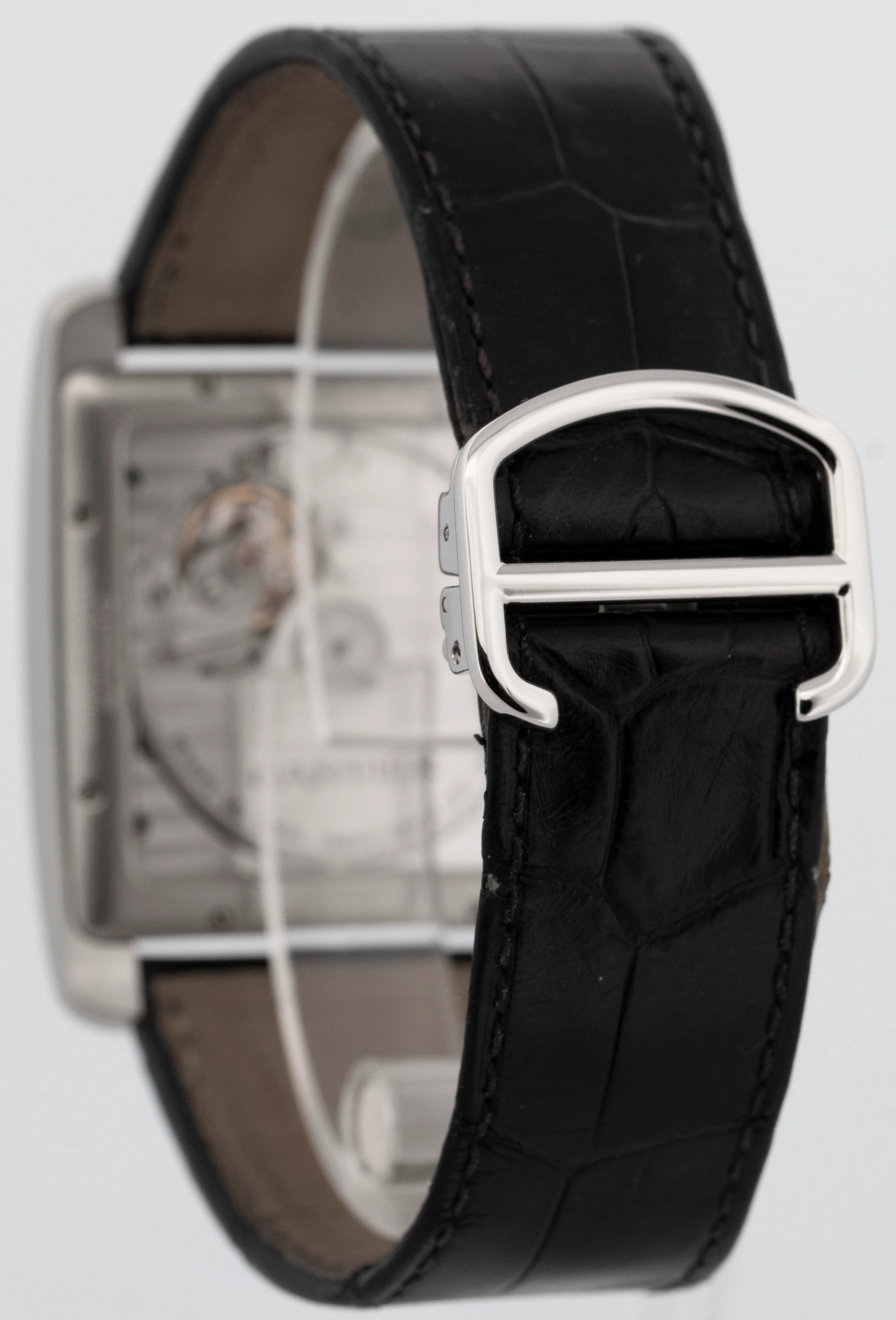 MINT Cartier Tank MC SILVER ROMAN Automatic Leather 34mm x 44mm 3589 W5330003 - Image 3