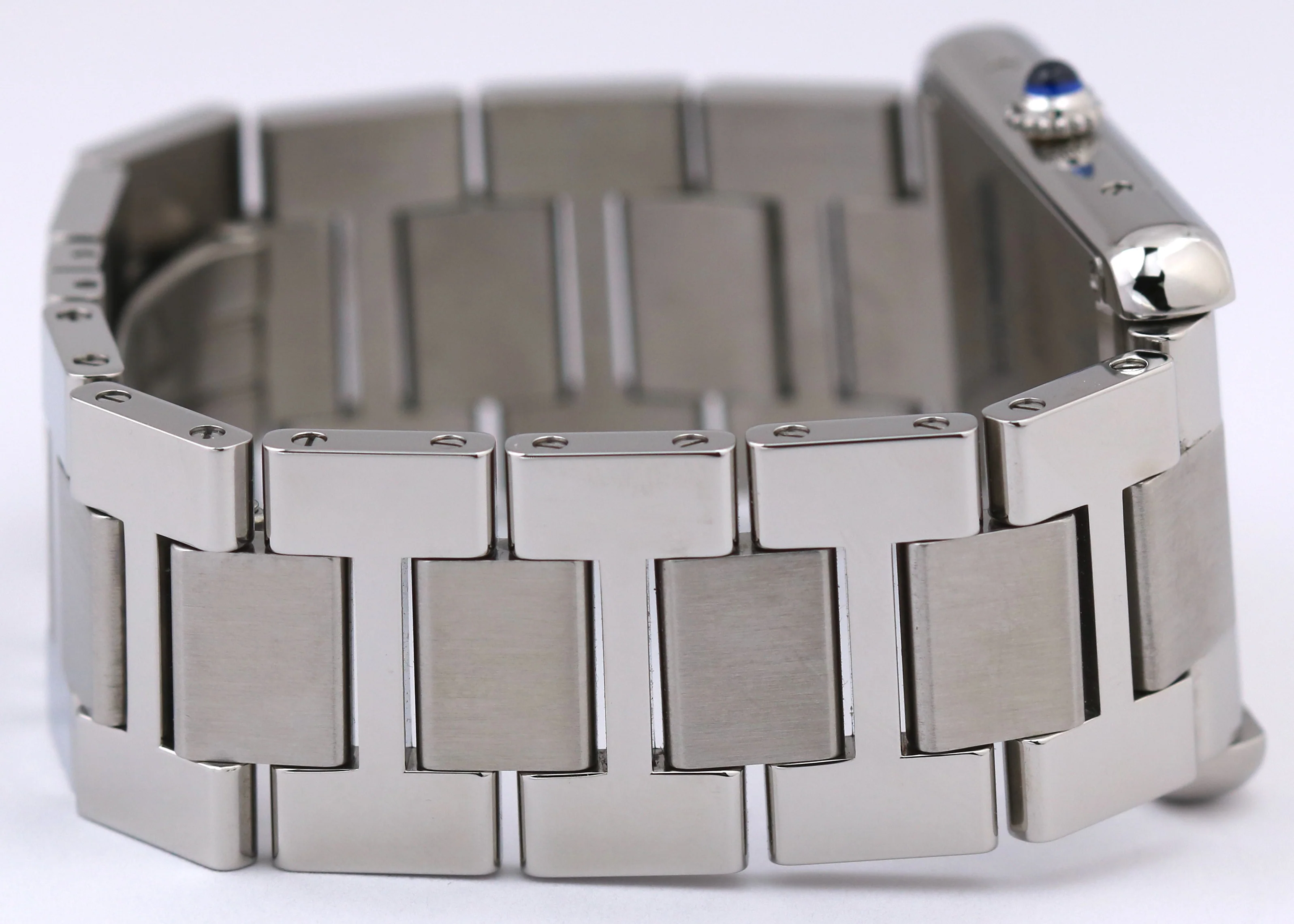 MINT Cartier Tank Solo Large SILVER ROMAN Stainless Steel Quartz 3169 / W5200014 - Image 7