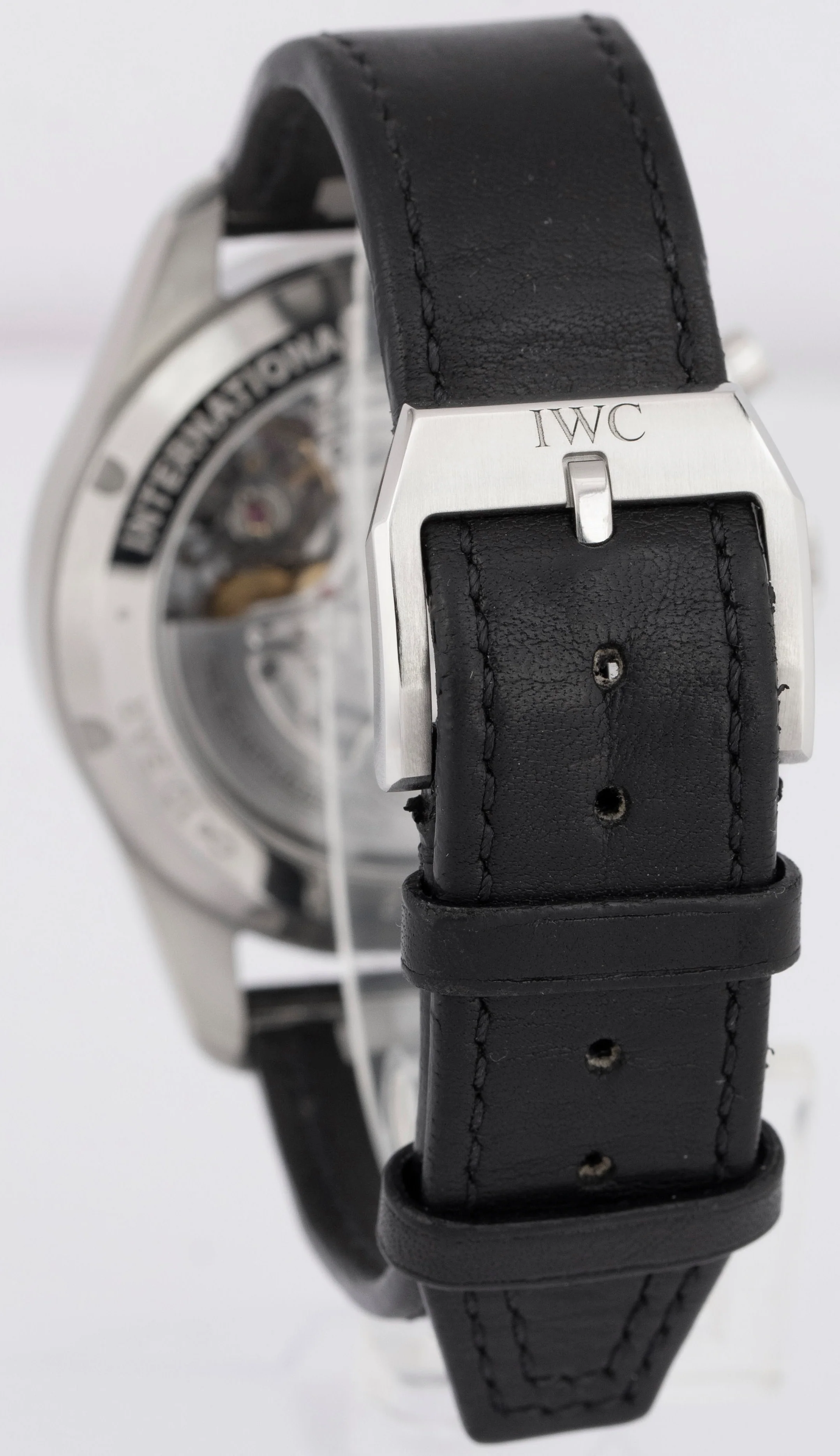 MINT IWC Pilot's Watch Day Date 43mm Chronograph Steel Black Watch IW378001 BOX - Image 5