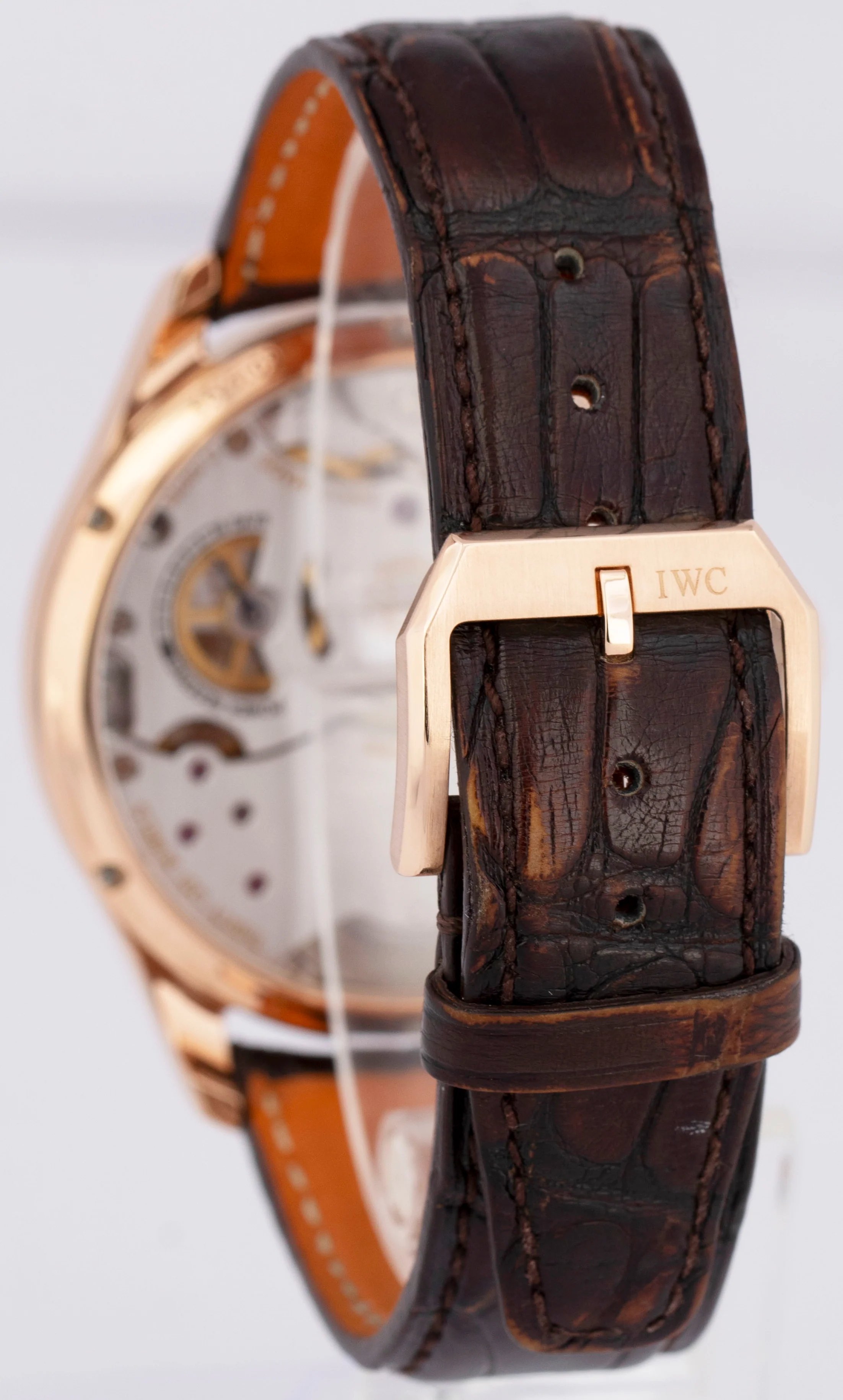 MINT IWC Portugieser 18K Rose Gold White Arabic IW510204 Manual 43mm Watch - Image 5