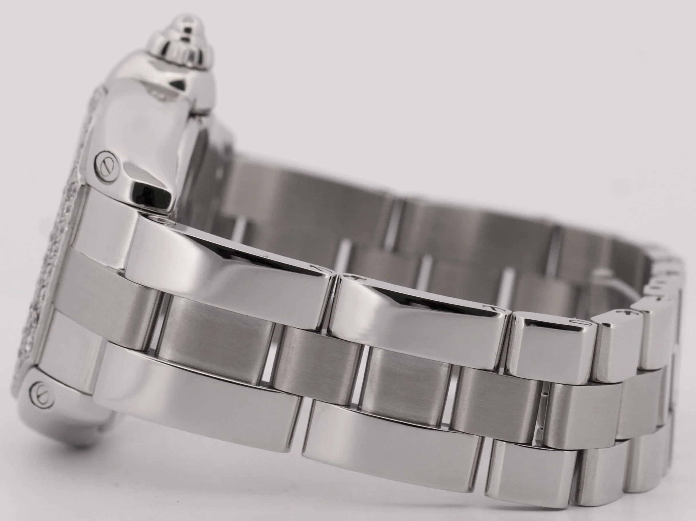 MINT Ladies Cartier Roadster SILVER Roman 2675 31mm Quartz Stainless Steel Watch - Image 7