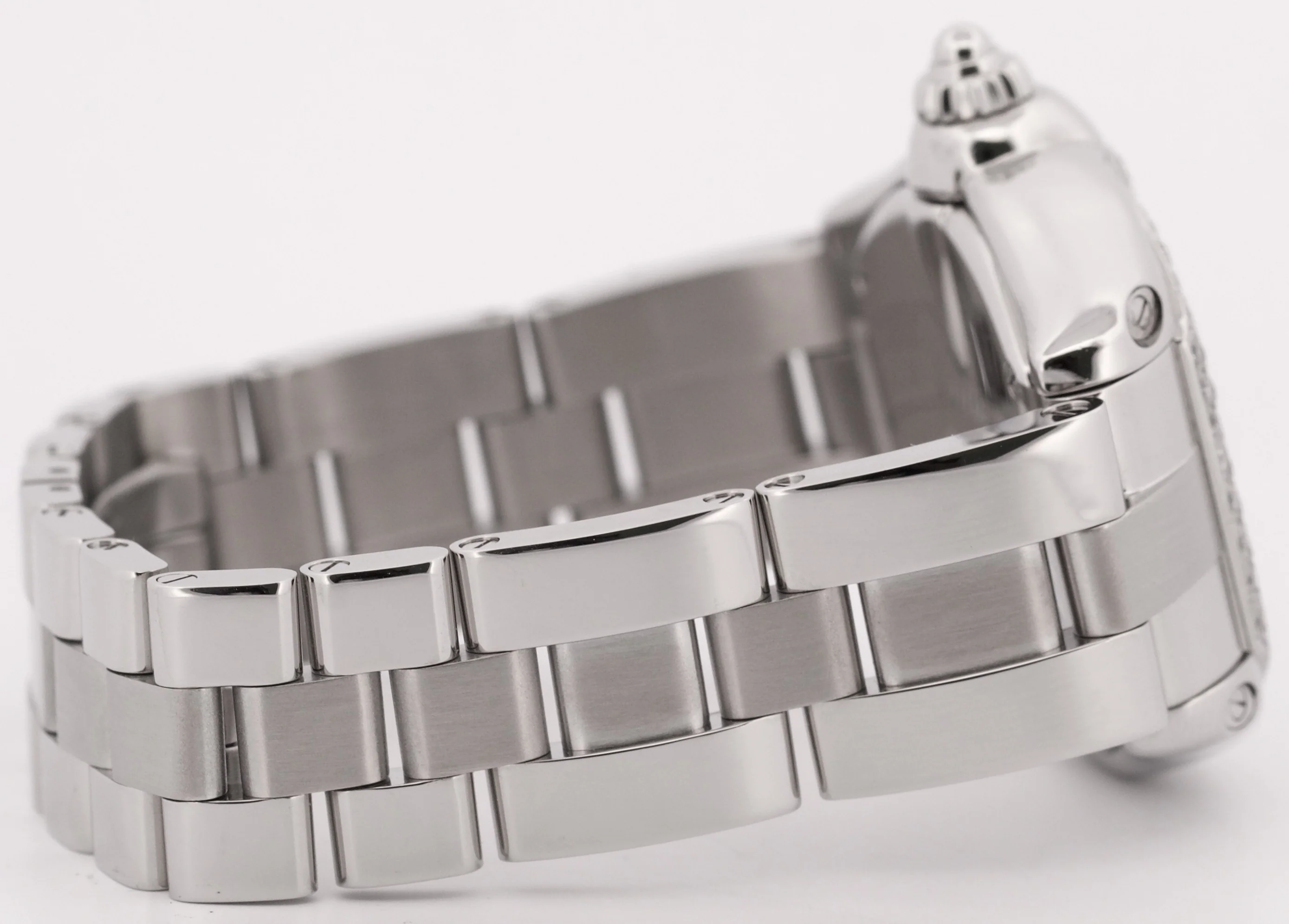MINT Ladies Cartier Roadster SILVER Roman 2675 31mm Quartz Stainless Steel Watch - Image 8