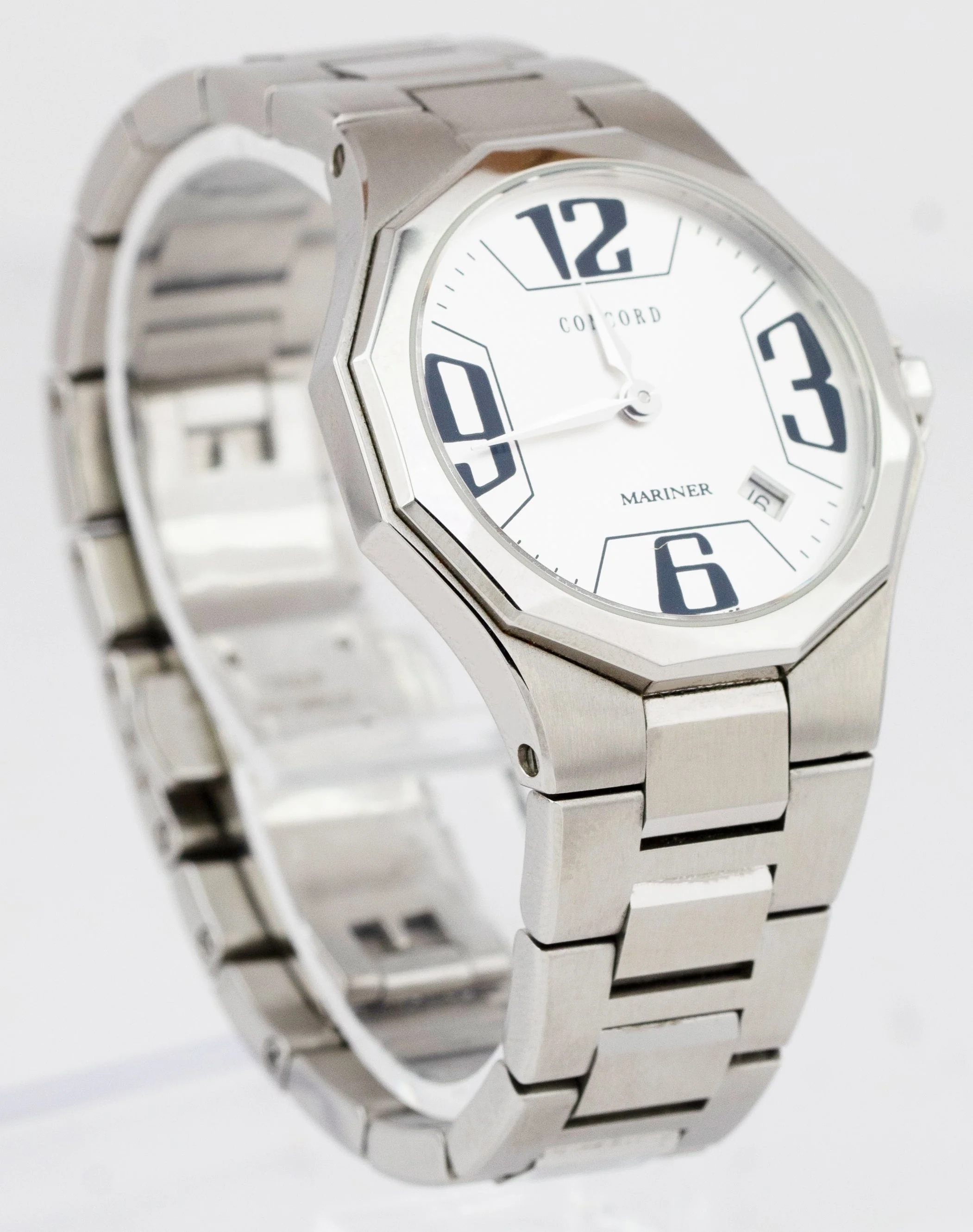 MINT Ladies Concord Mariner Steel Silver Quartz 30mm Date Watch 14.E6.1850 BOX - Image 4