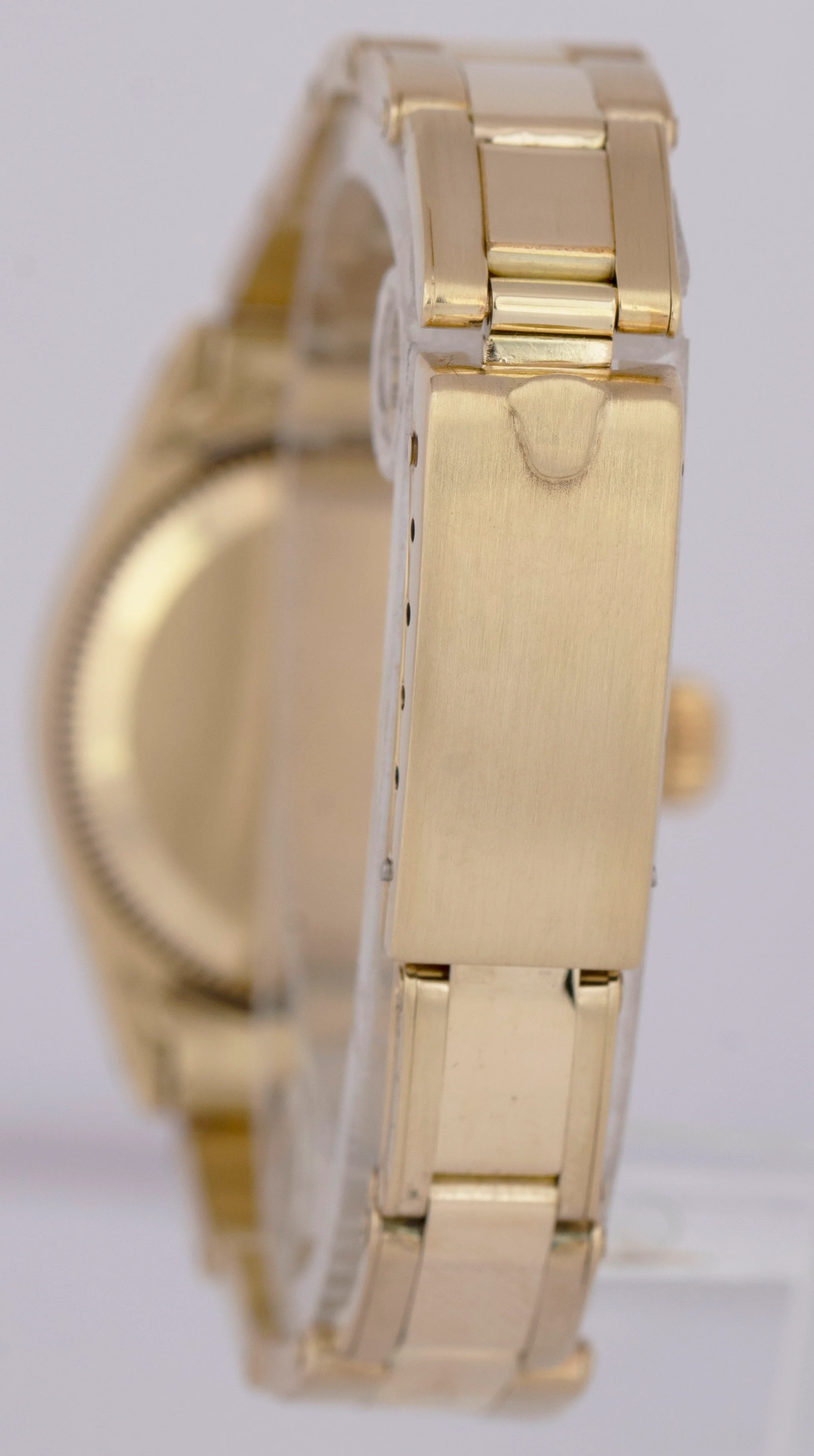 MINT Ladies Rolex Oyster Perpetual 24mm SOLID GOLD 14K Watch DIAMOND MOP 6718 - Image 5