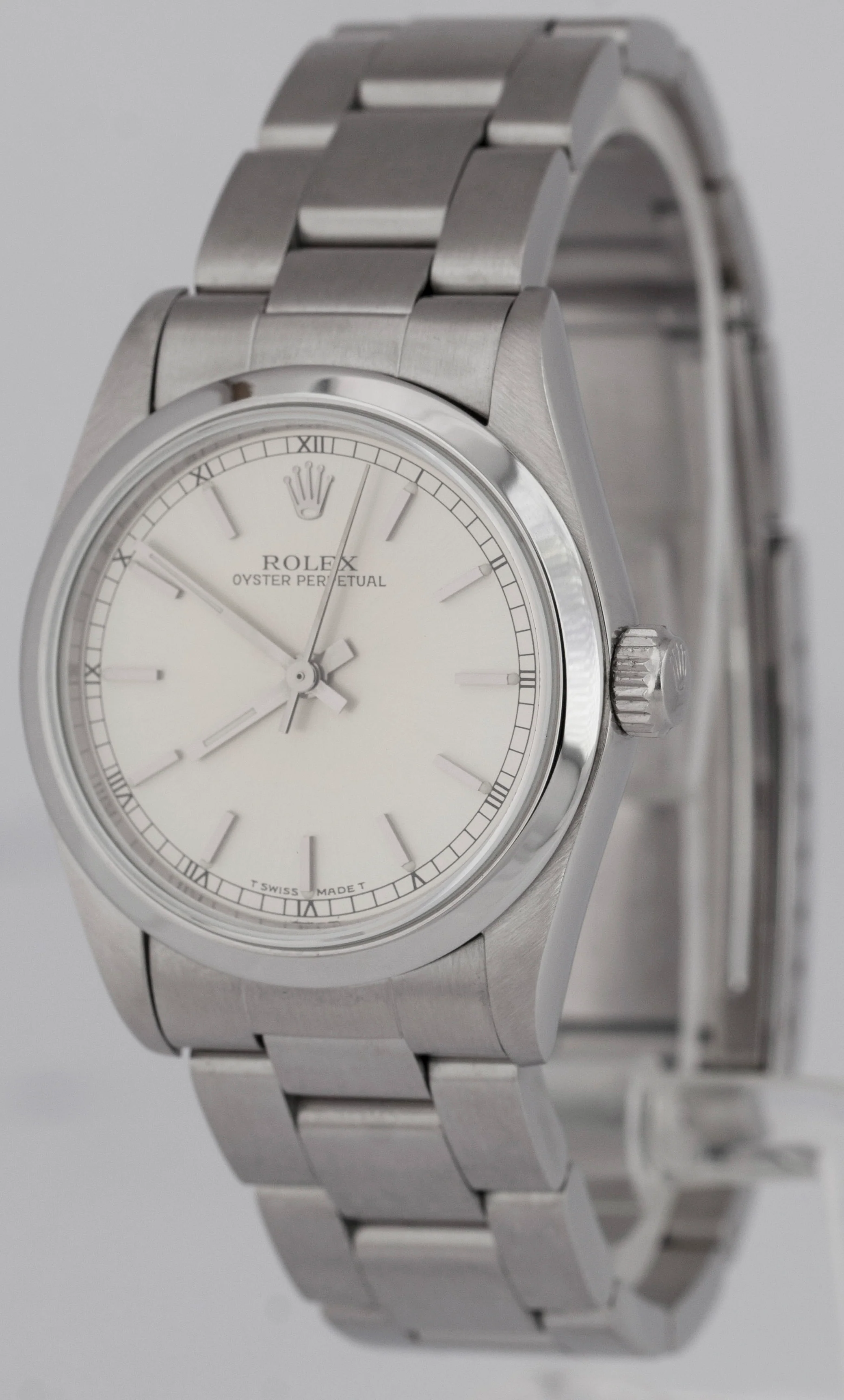 MINT Ladies Rolex Oyster Perpetual 31mm Silver Stainless Steel Watch 67480 - Image 8