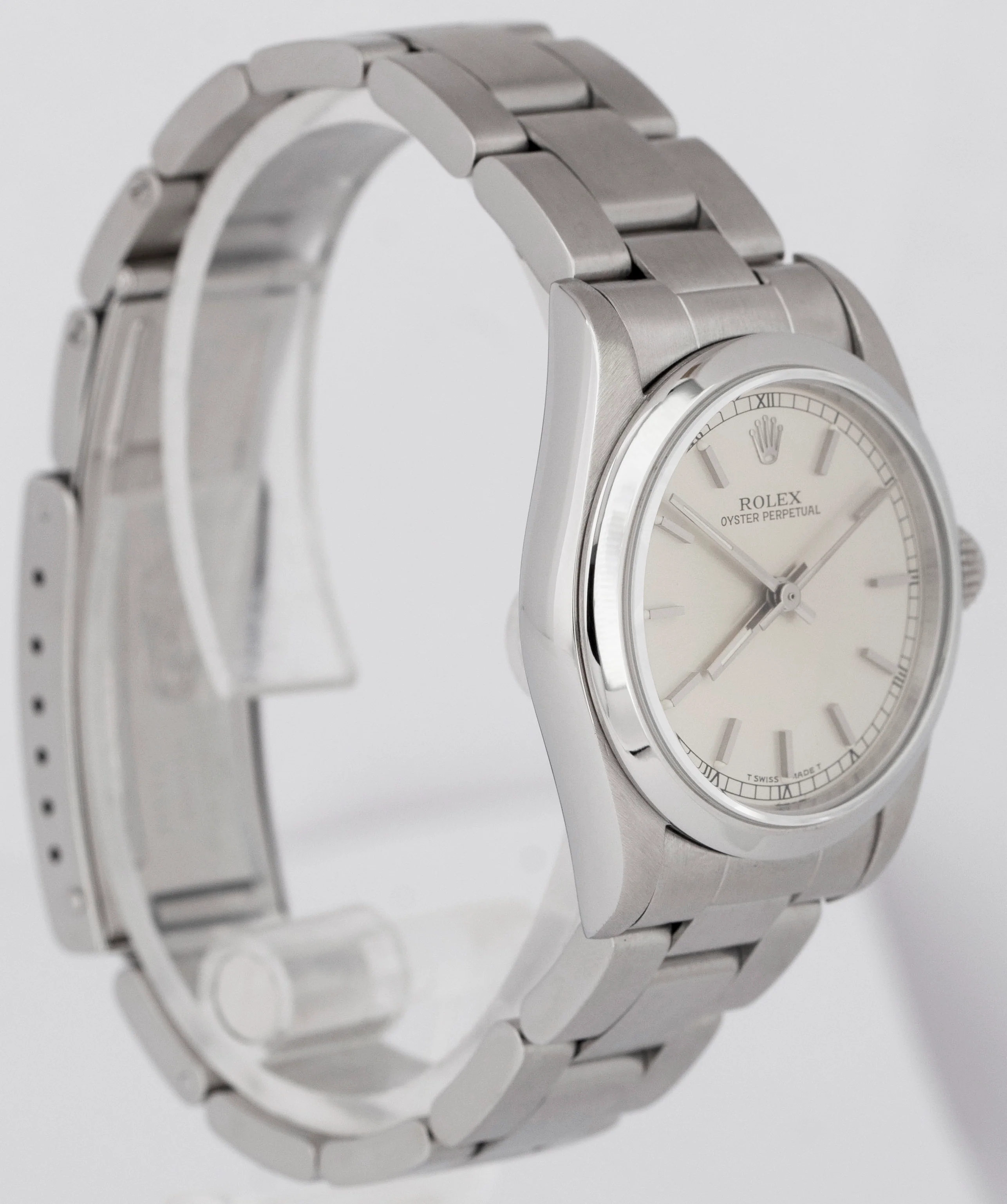 MINT Ladies Rolex Oyster Perpetual 31mm Silver Stainless Steel Watch 67480 - Image 9