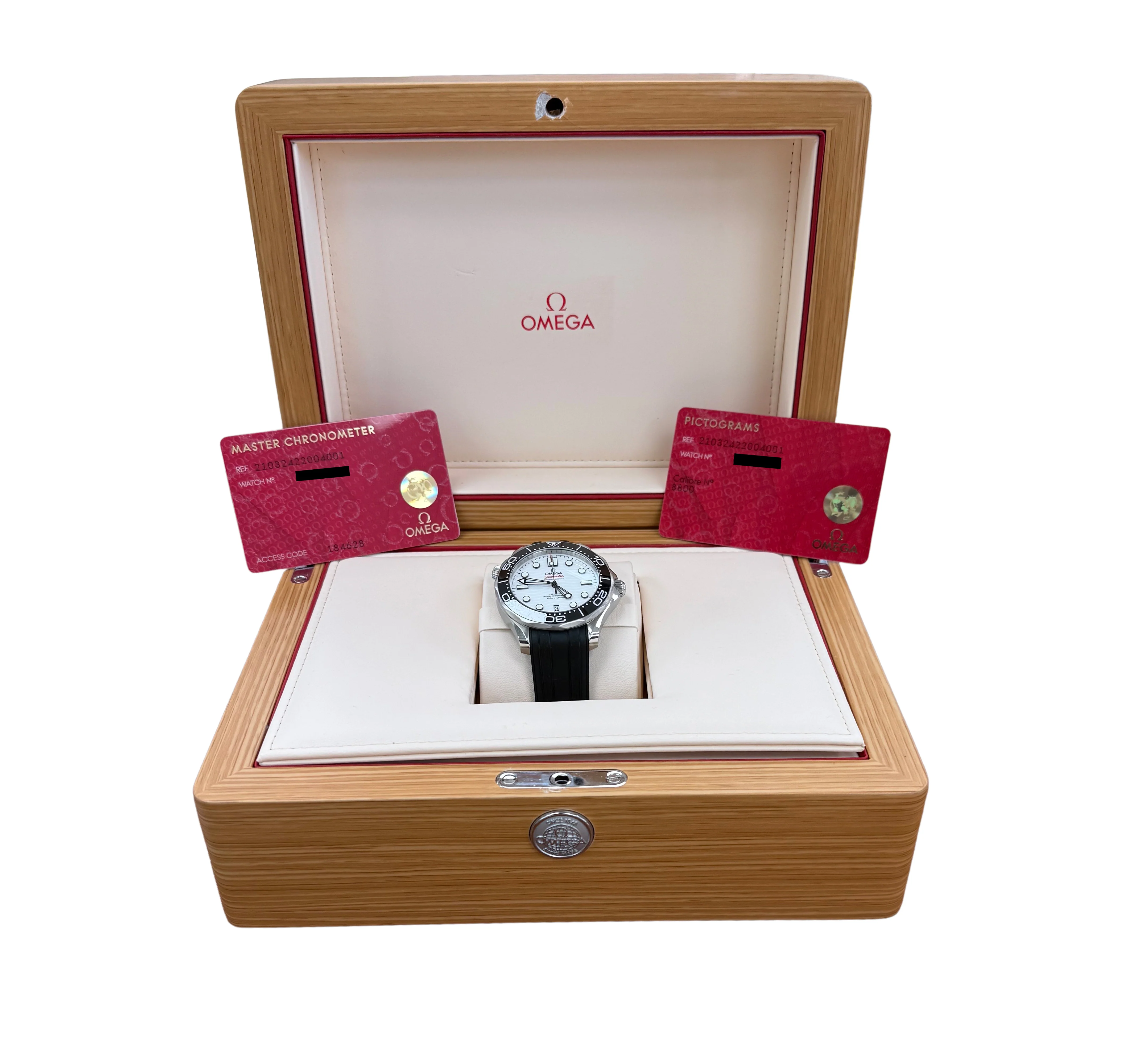 MINT Omega Seamaster 300 Co-Axial 42mm White Steel Watch 210.32.42.20.04.001 BOX - Image 2