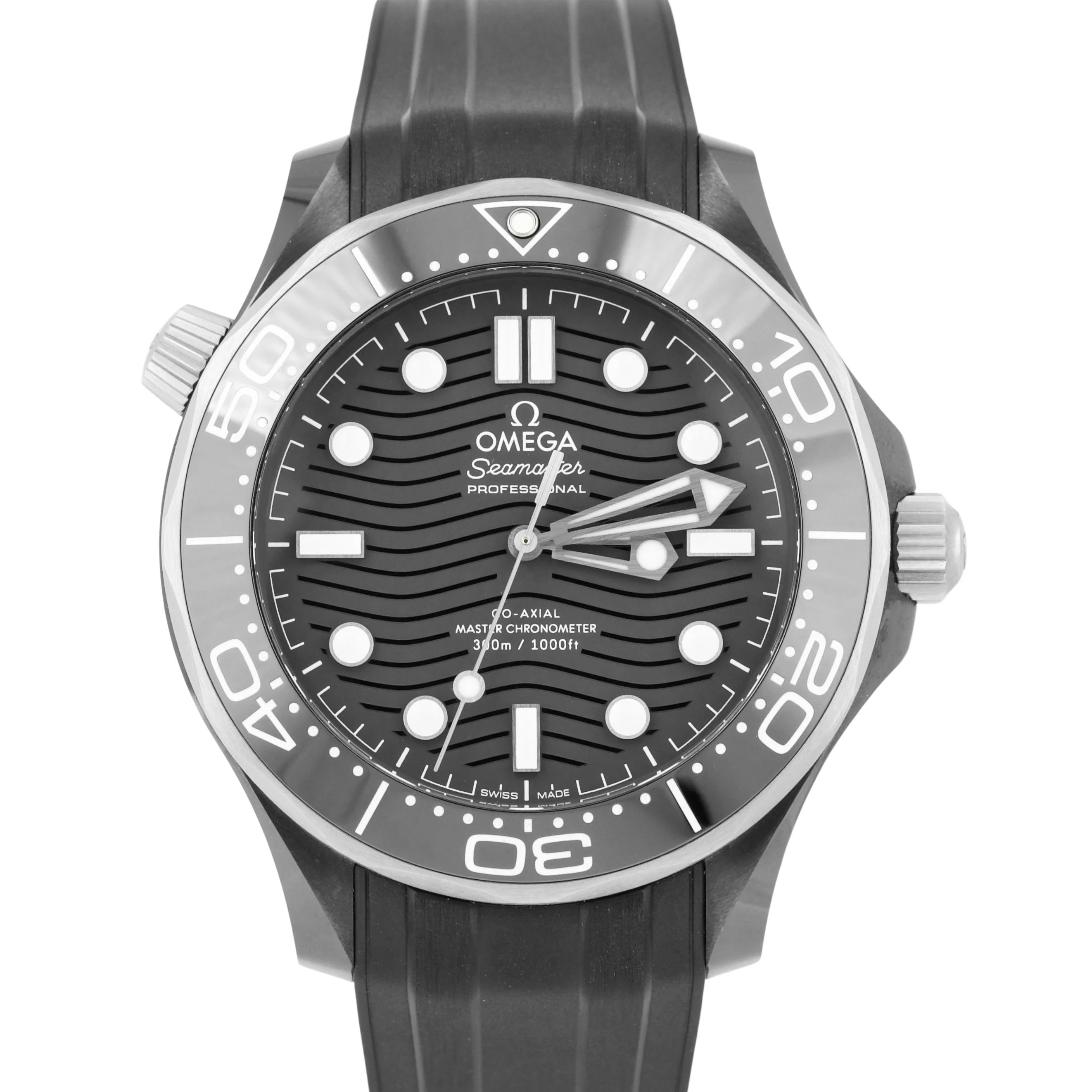 MINT Omega Seamaster Diver CERAMIC 43.5mm Black Wave 210.92.44.20.01.002 BOX