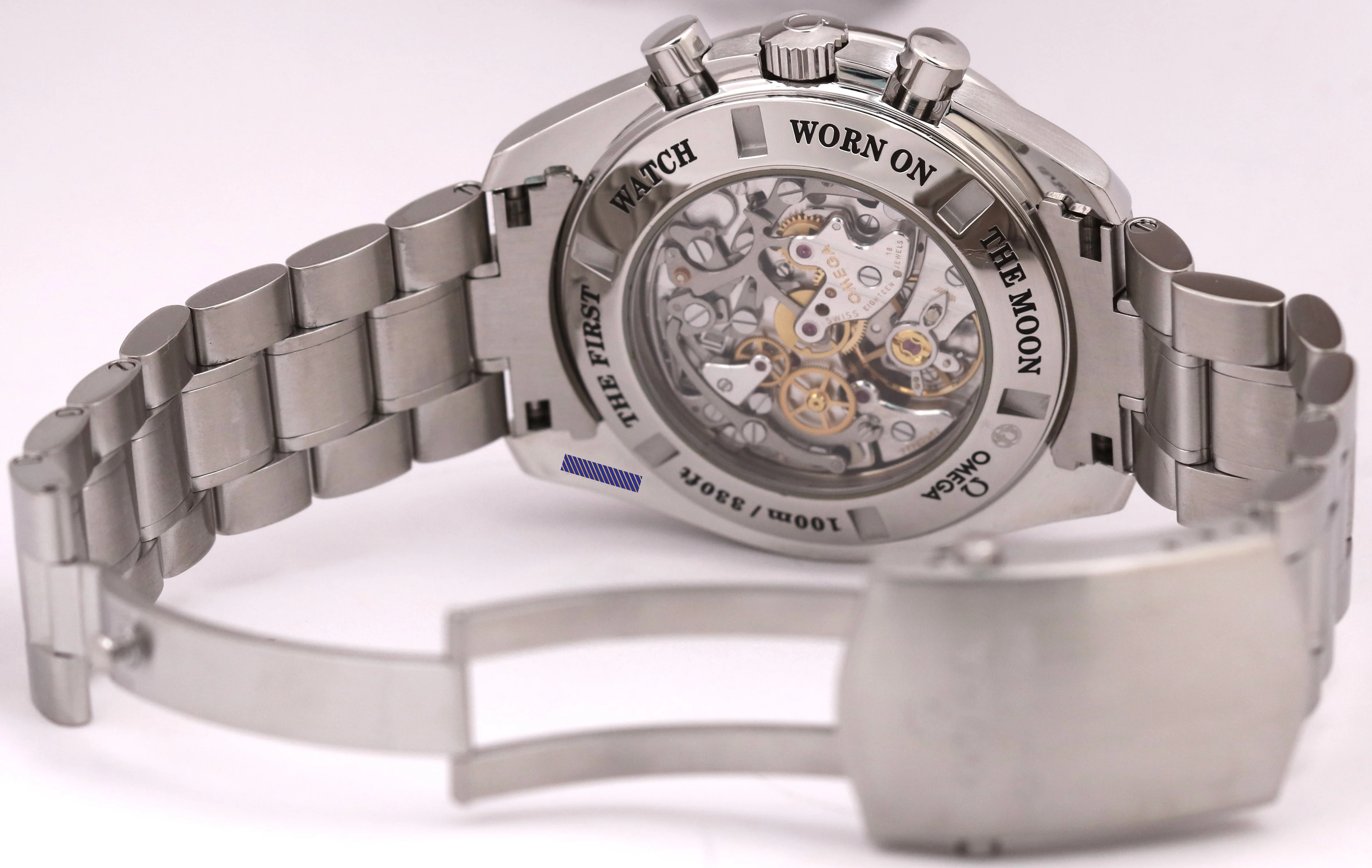 MINT Omega Speedmaster Moonphase AVENTURINE Steel 44.25mm 311.33.44.32.01.001 - Image 8