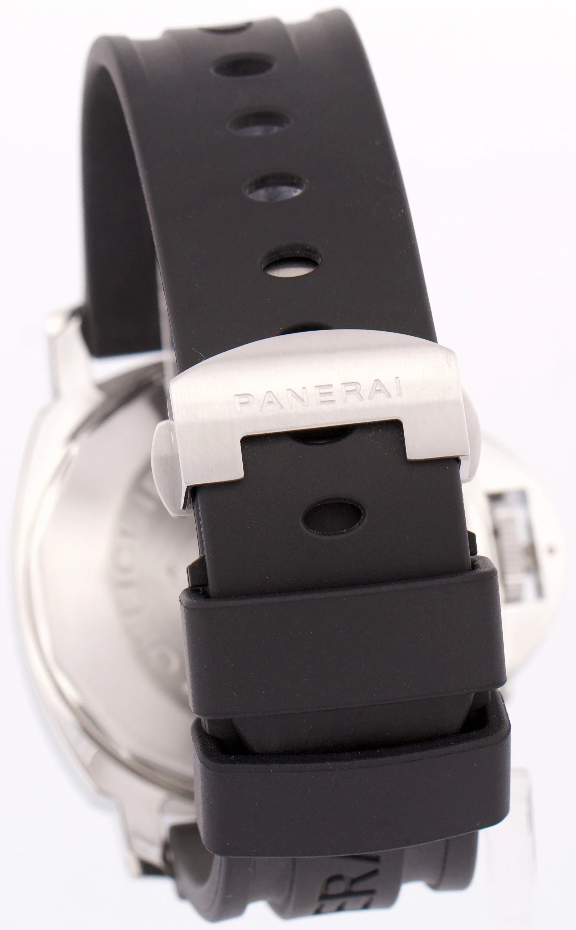 MINT Panerai Luminor GMT PAM88 Automatic Black Rubber Steel 44mm Watch PAM00088 - Image 5