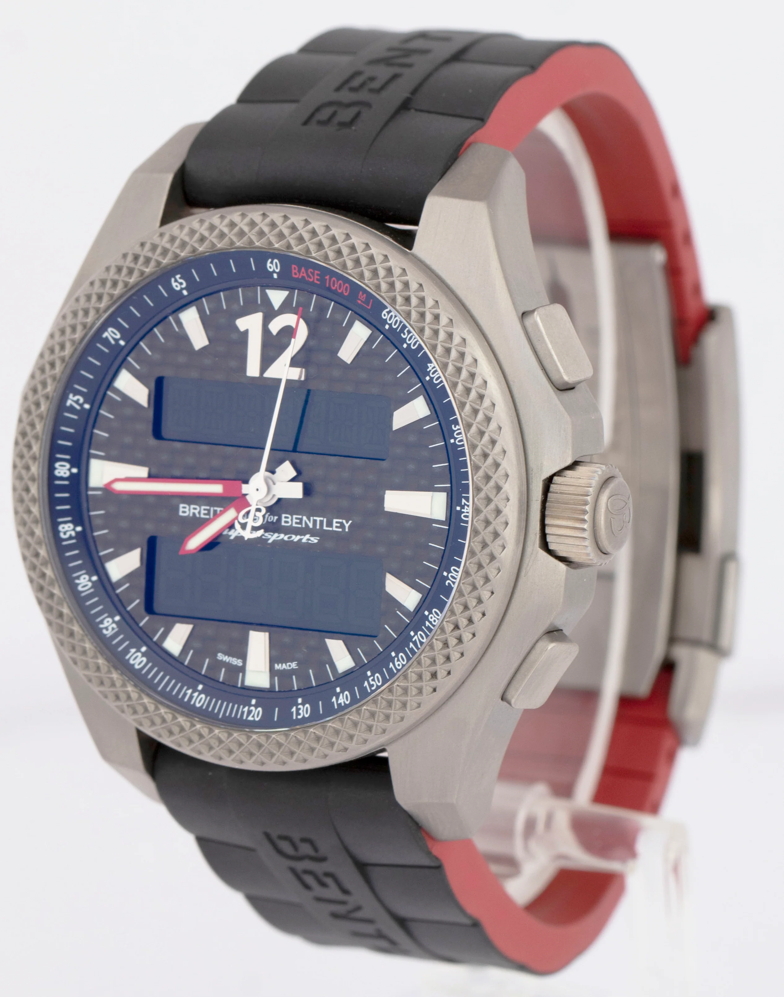 MINT PAPERS Breitling Bentley Supersports Titanium 46 EB5520 BF47 Red Watch BOX - Image 4