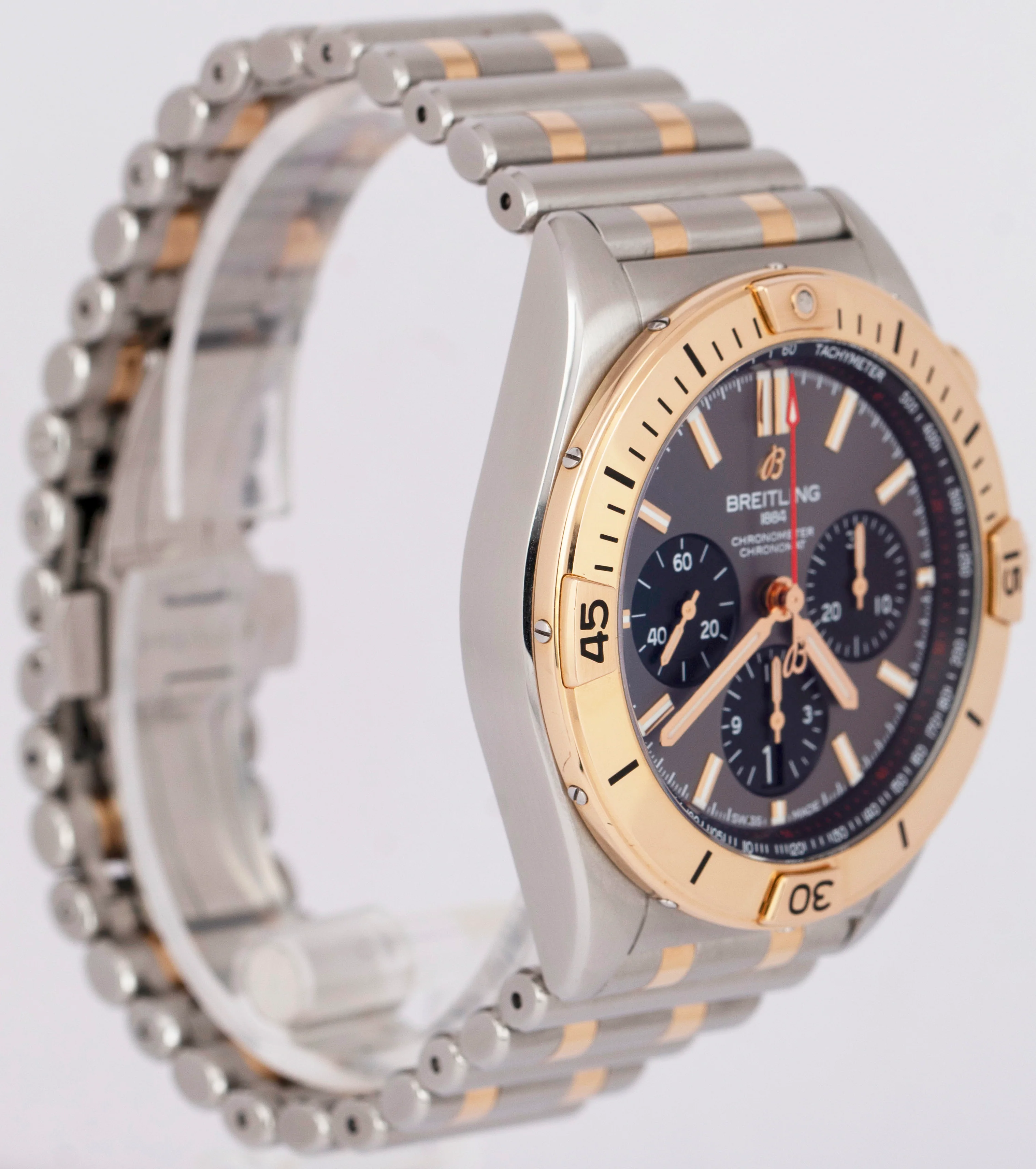 MINT PAPERS Breitling Chronomat B01 42mm Two-Tone Gold Steel Watch UB0134 BOX - Image 4