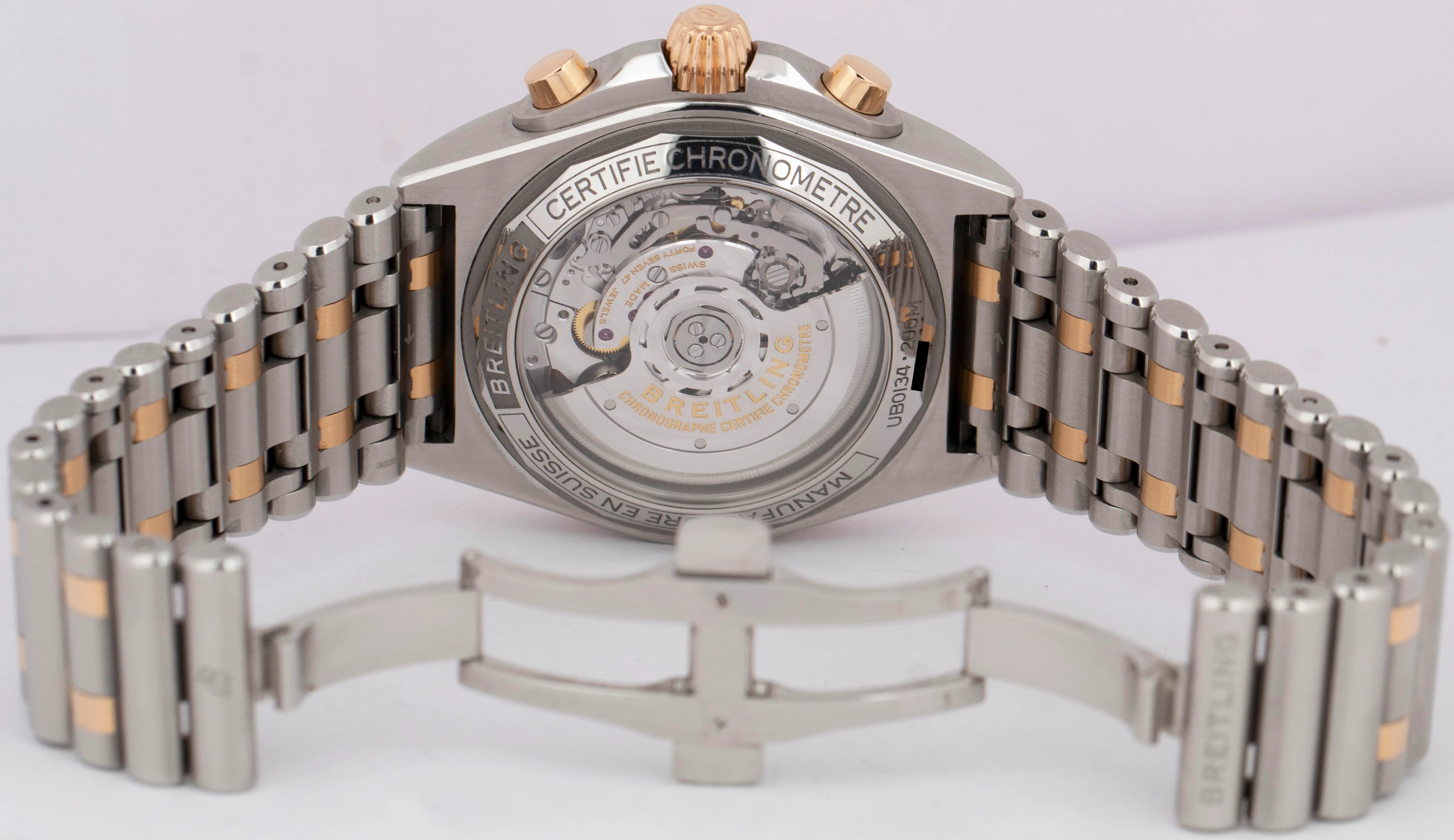 MINT PAPERS Breitling Chronomat B01 42mm Two-Tone Gold Steel Watch UB0134 BOX - Image 8