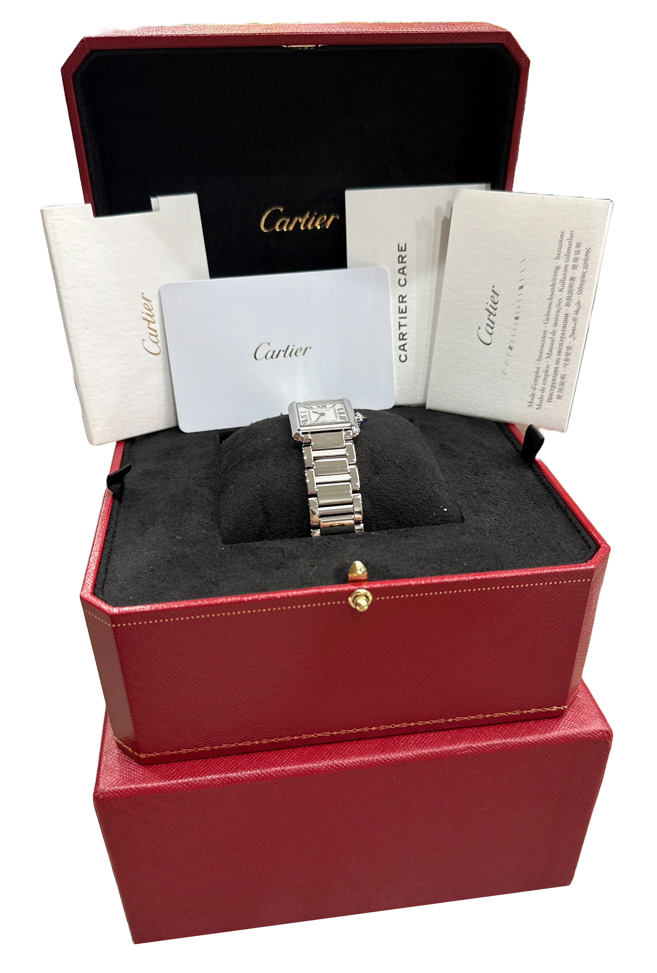 MINT PAPERS Cartier Tank Must 22mm SILVER ROMAN Quartz WSTA0051 4322 Watch BOX - Image 2