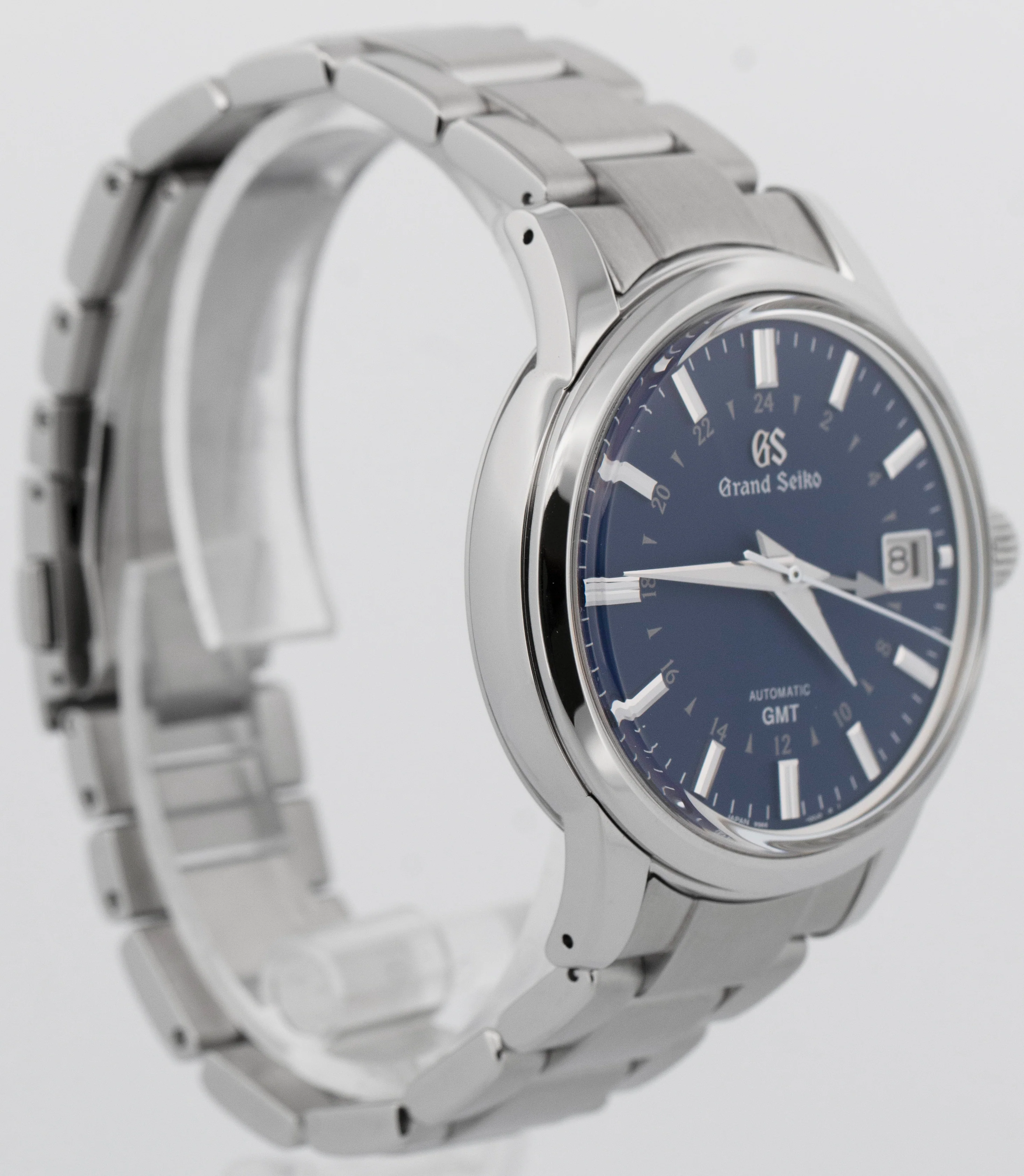 MINT PAPERS Grand Seiko Sport GMT 39.5mm Blue HODINKEE Steel Watch SBGM239 BOX - Image 4