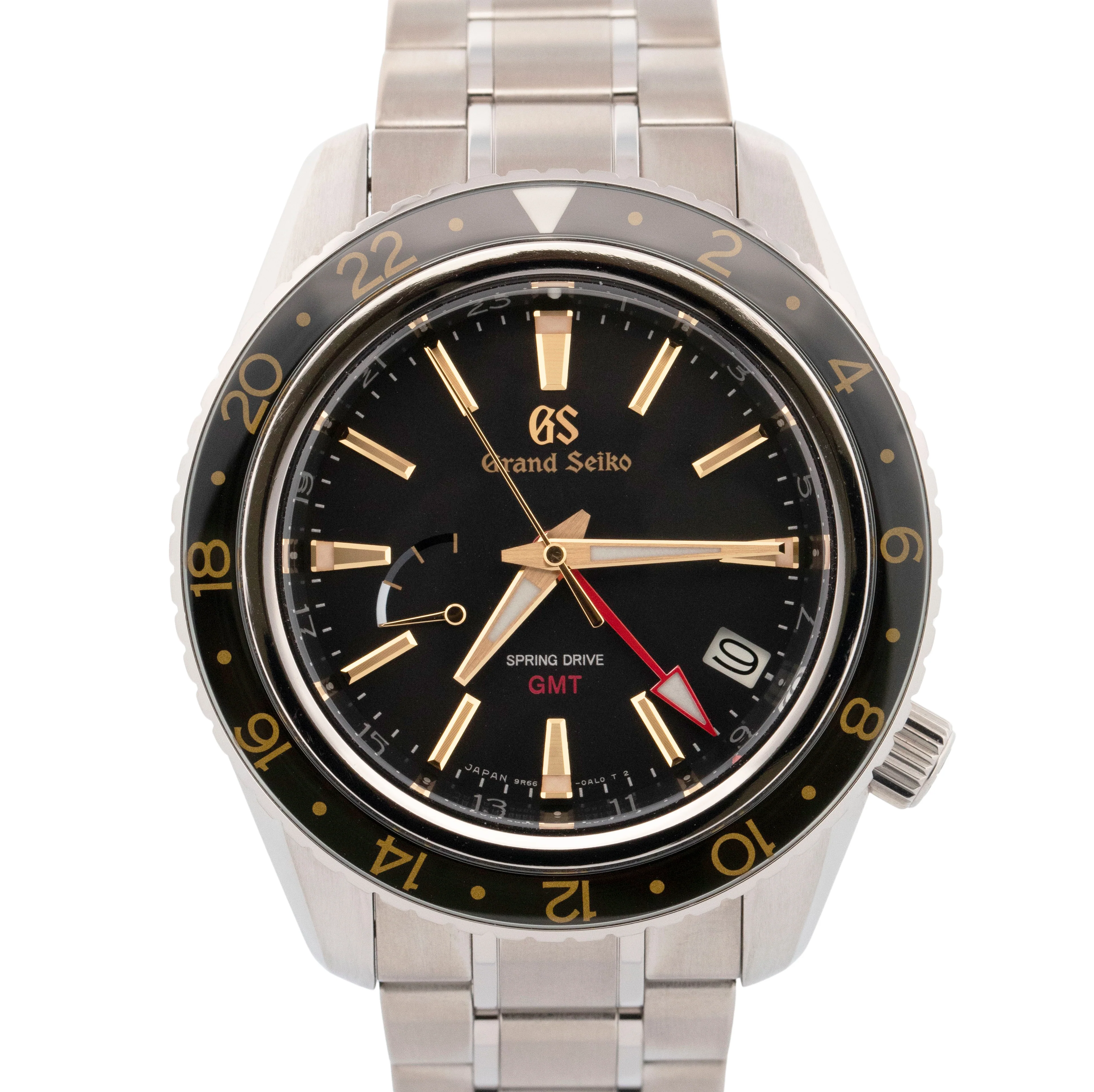 MINT PAPERS Grand Seiko Spring Drive GMT SBGE215 44mm Titanium 9R66 Watch BOX