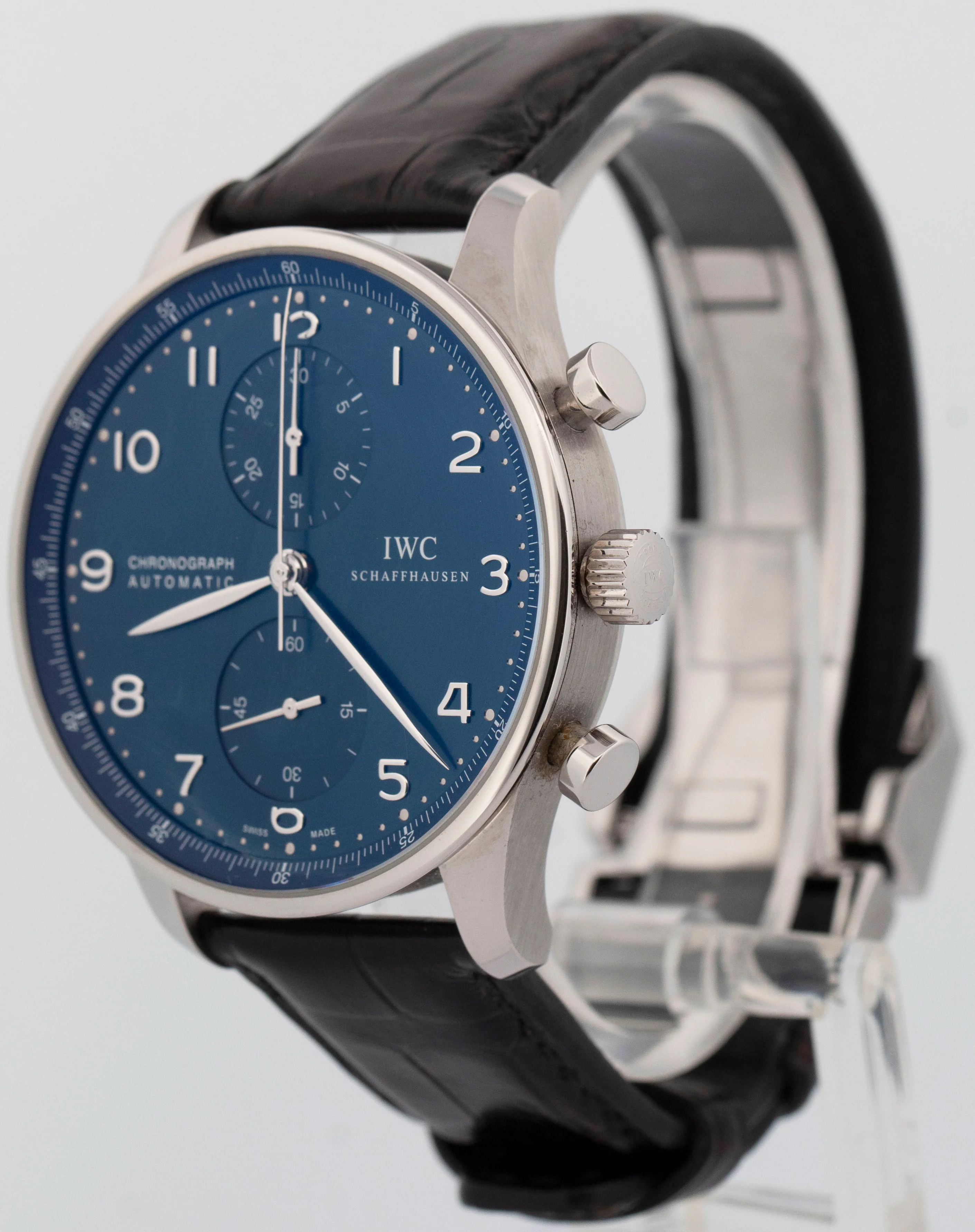 MINT PAPERS IWC Portugieser Blue Chronograph Steel 40.9mm IW371491 Watch BOX - Image 3