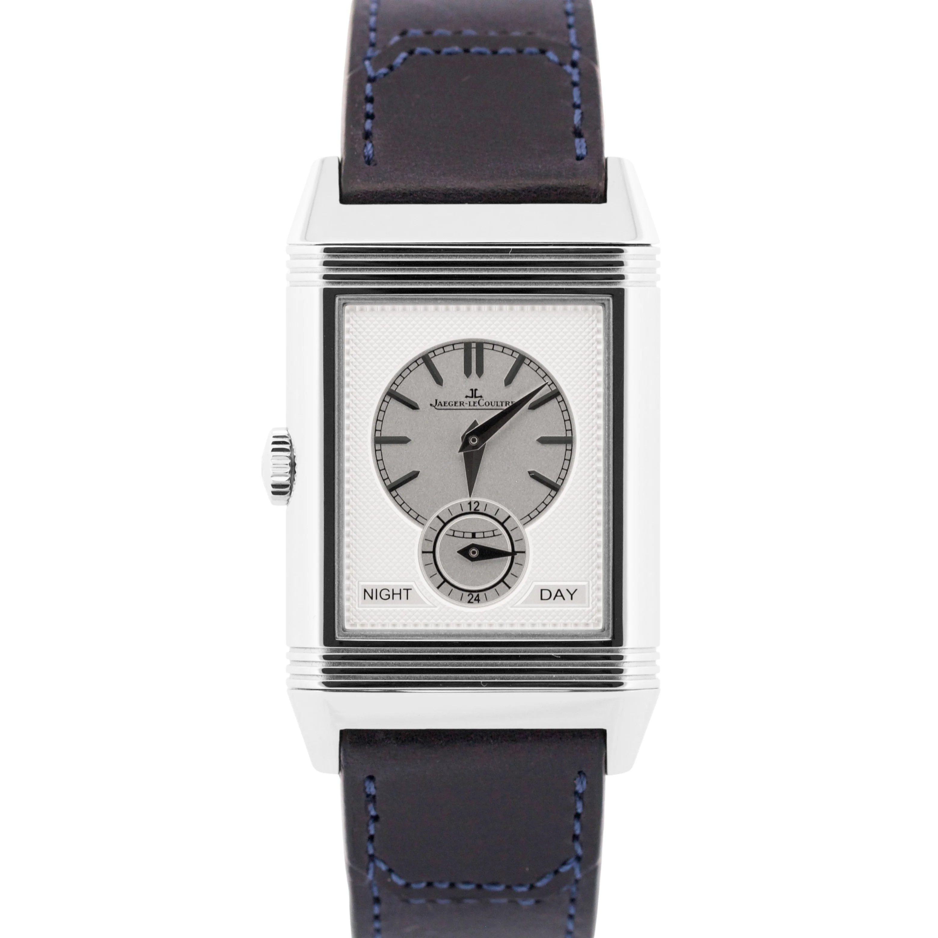 MINT PAPERS Jaeger LeCoultre Reverso Tribute Duoface BLUE SILVER Q3988482 BOX