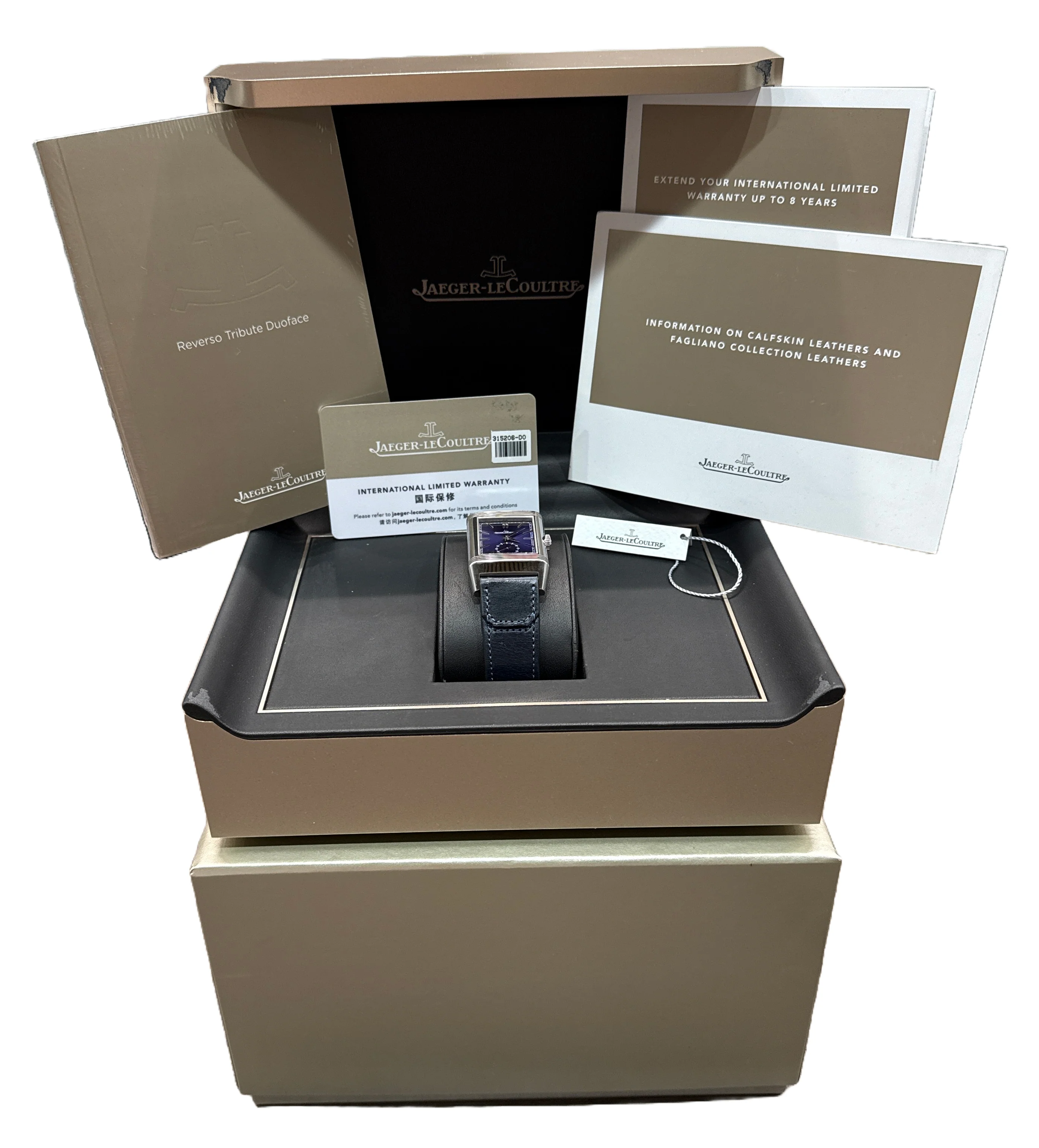 MINT PAPERS Jaeger LeCoultre Reverso Tribute Duoface BLUE SILVER Q3988482 BOX - Image 3