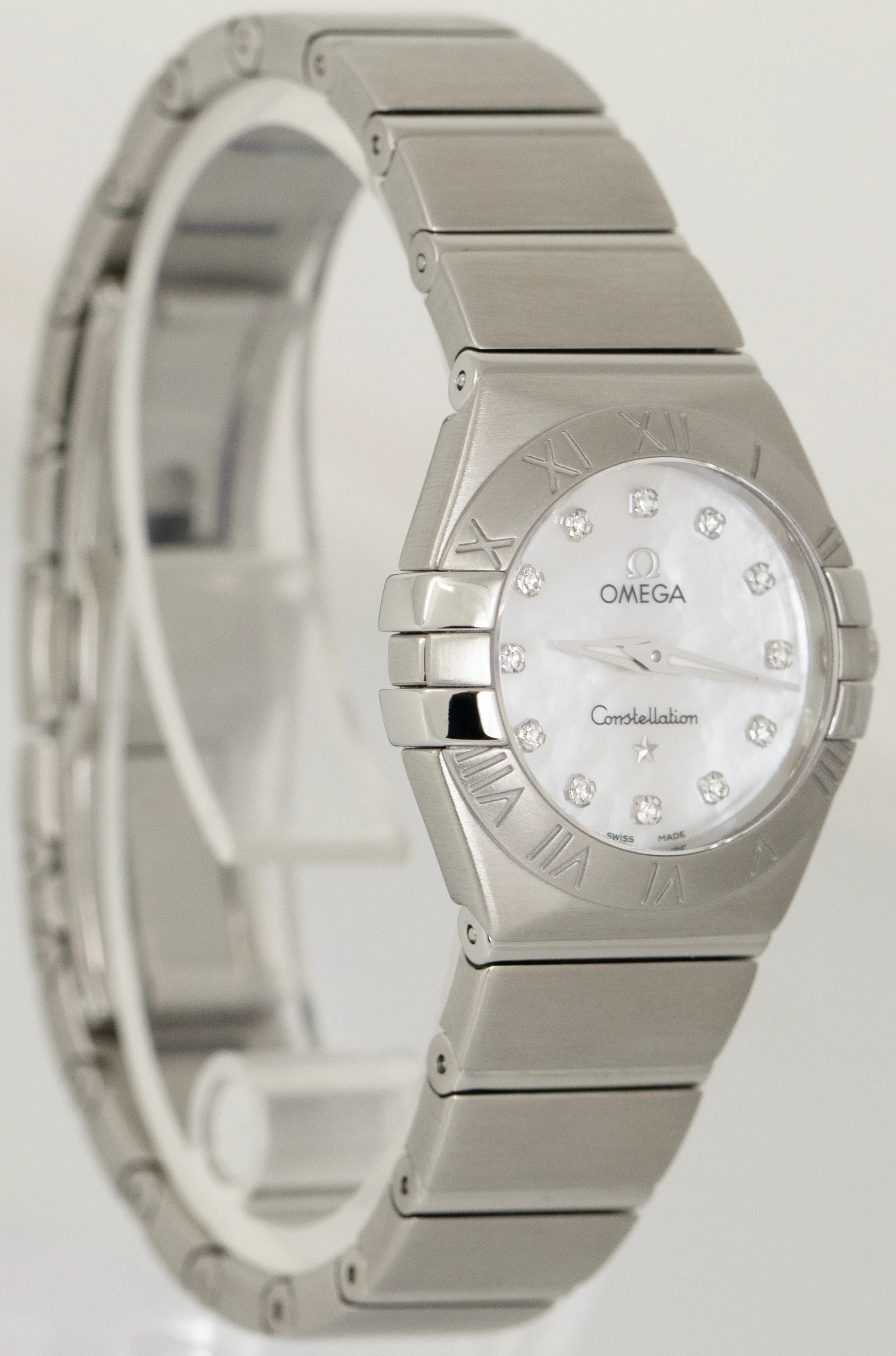 MINT PAPERS Omega Constellation MOP Diamond Steel 24mm Watch 123.10.24.60.55.002 - Image 4