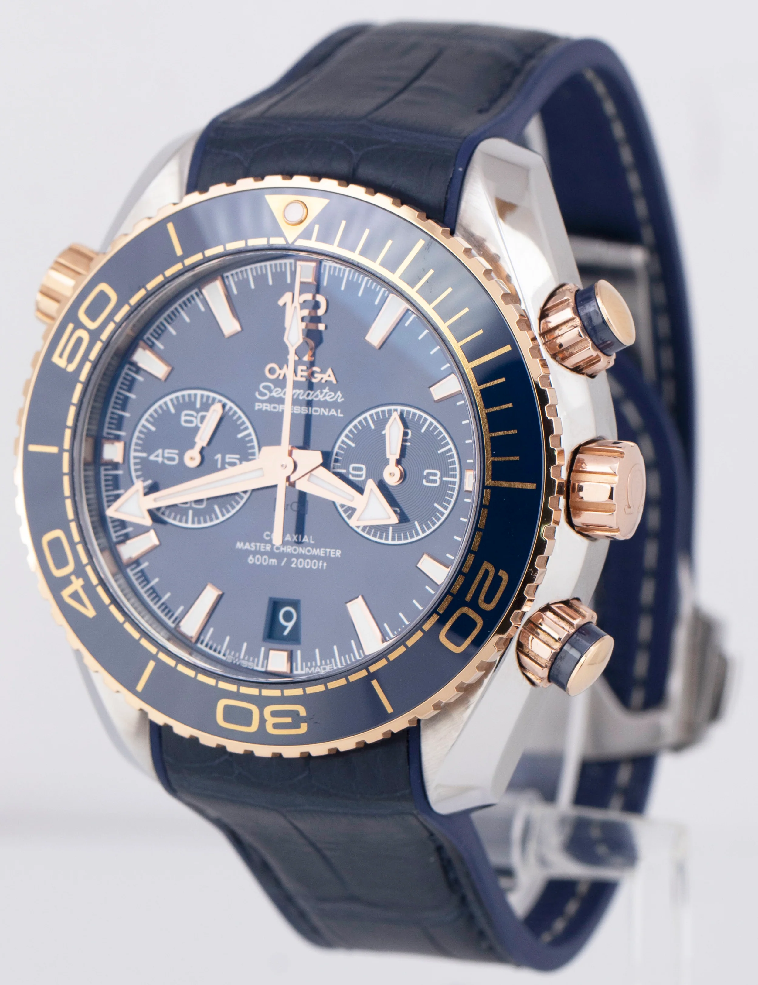 MINT PAPERS Omega Seamaster Chronograph Blue Sedna Gold 215.23.46.51.03.001 BOX - Image 3