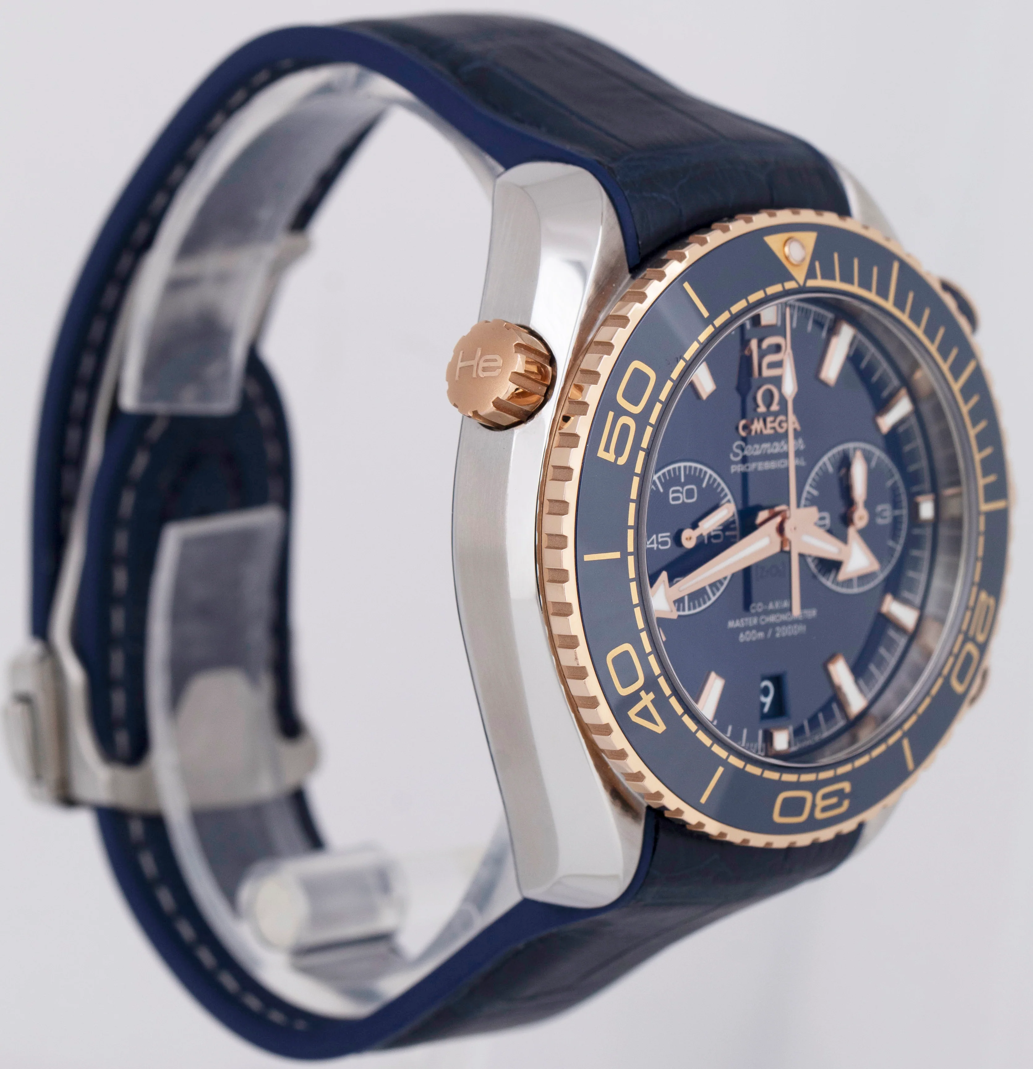 MINT PAPERS Omega Seamaster Chronograph Blue Sedna Gold 215.23.46.51.03.001 BOX - Image 4