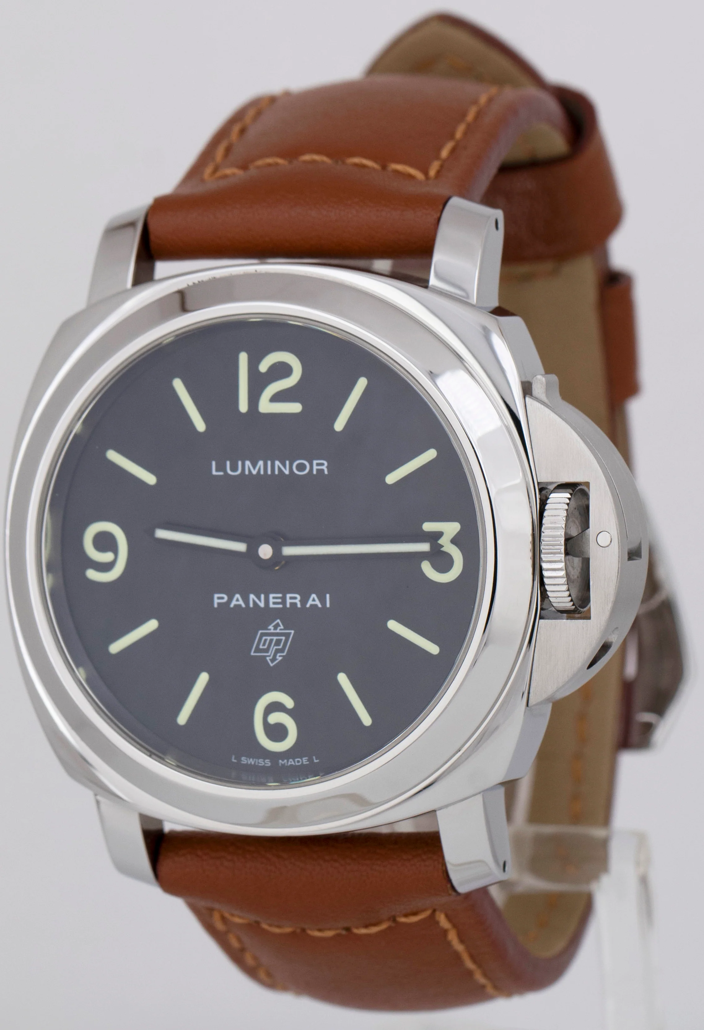 MINT PAPERS Panerai Luminor Base Logo 44mm Stainless Steel Watch PAM01000 BOX - Image 2
