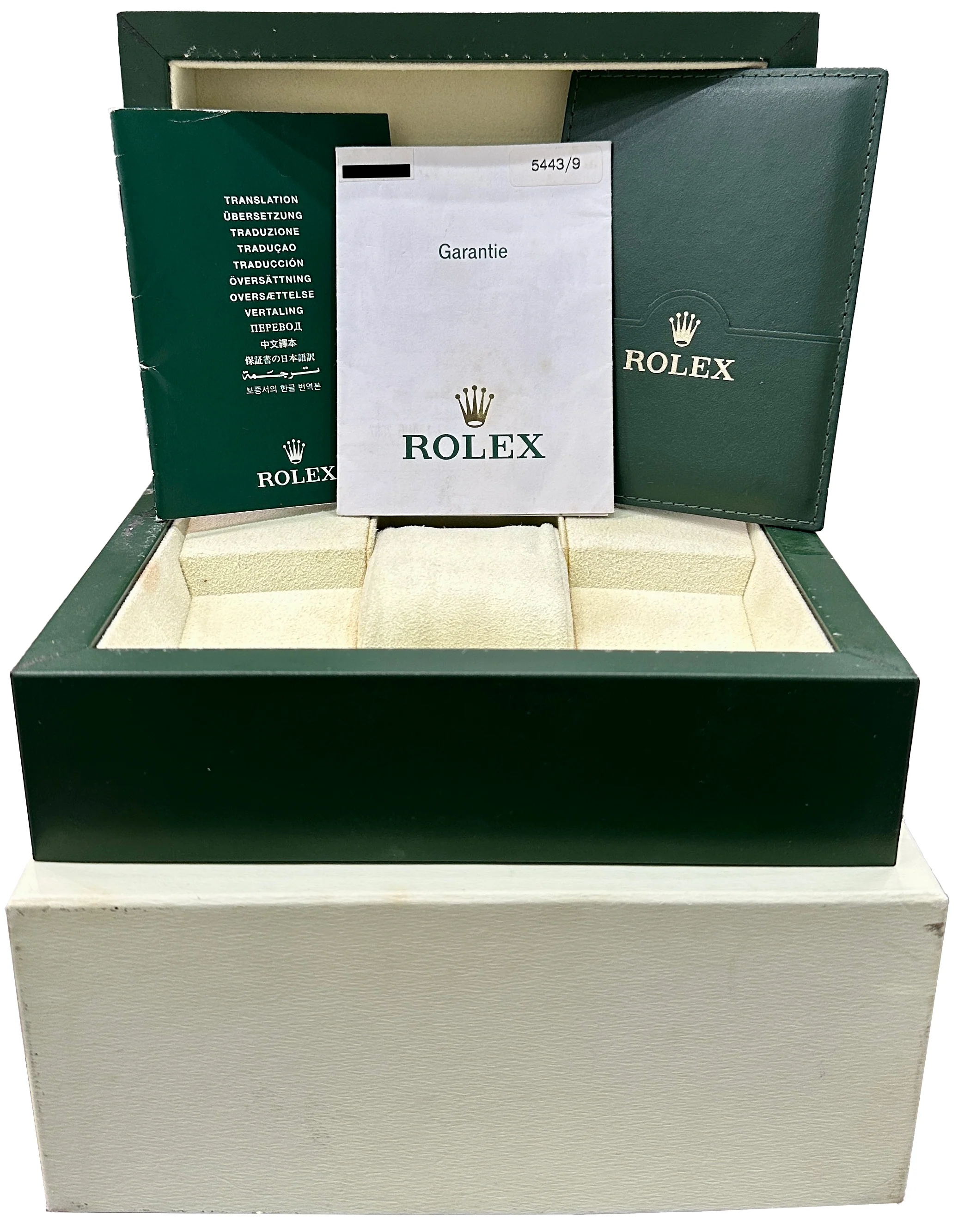 MINT PAPERS Rolex Cellini Prince 18K White Gold 38mm x 28mm Black 5443/9 BOX - Image 2