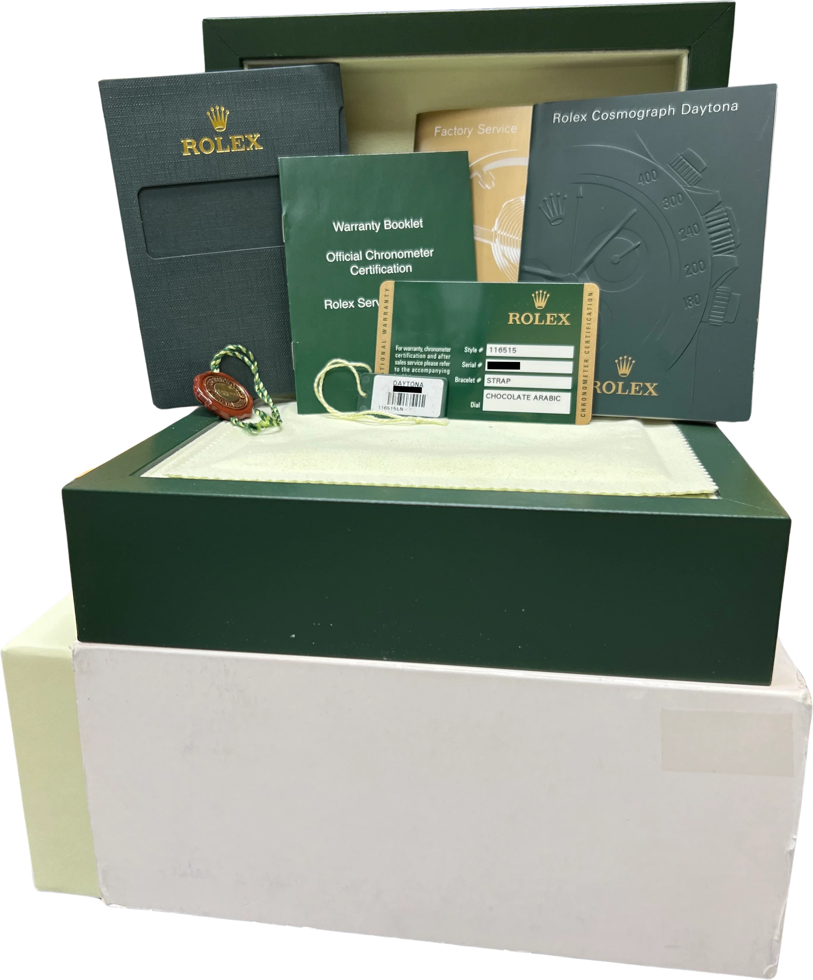 MINT PAPERS Rolex Daytona Chocolate Arabic 18K Rose Gold Ceramic 116515 40mm BOX - Image 2