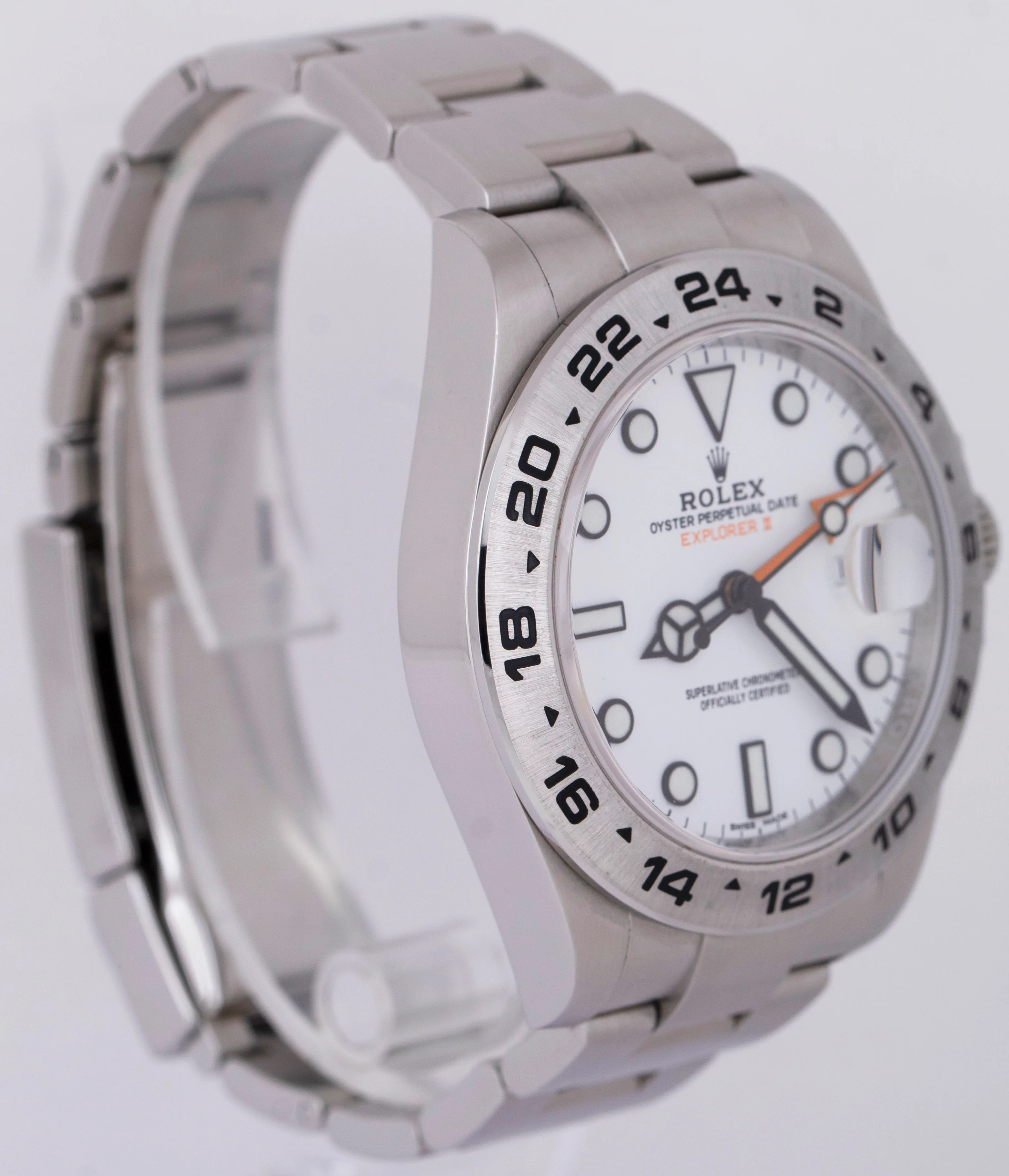 MINT PAPERS Rolex Explorer II 42mm 216570 Polar White Orange Steel Watch BOX - Image 4