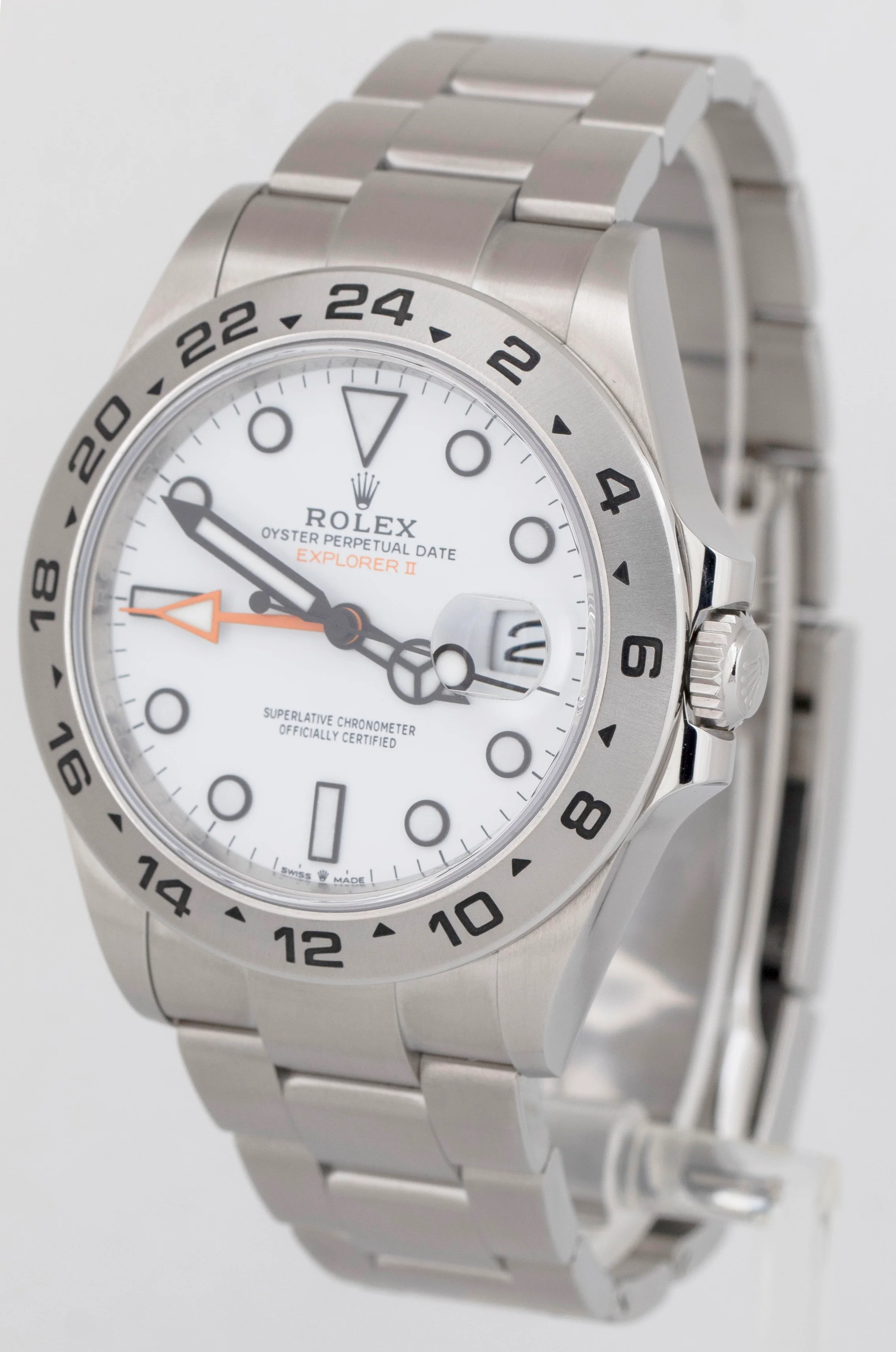 MINT PAPERS Rolex Explorer II 42mm Polar White Stainless Watch GMT 226570 BOX - Image 4
