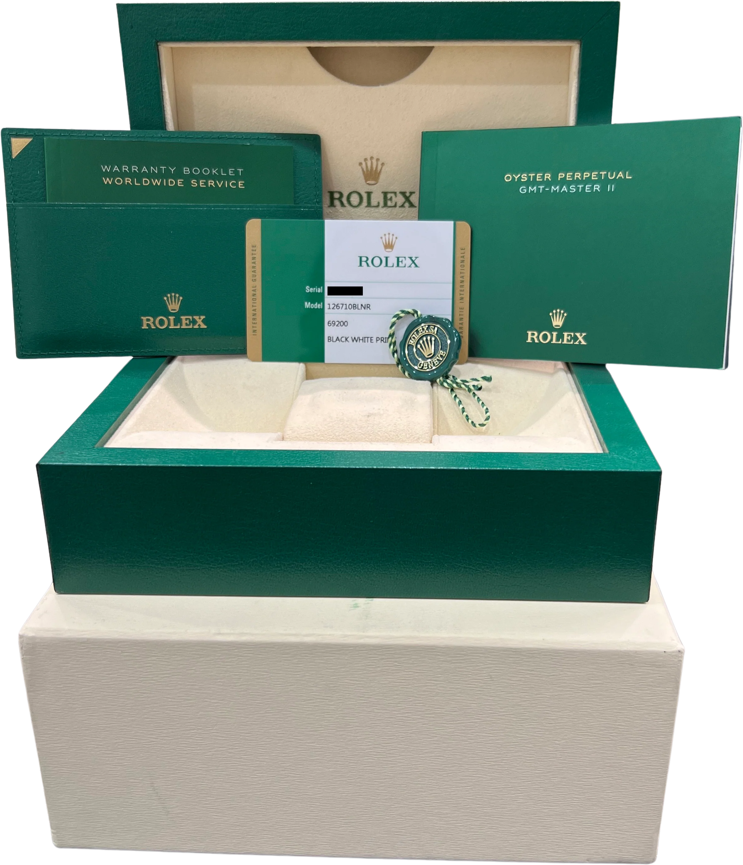 MINT PAPERS Rolex GMT-Master II BATGIRL Blue 40mm JUBILEE Watch 126710 BLNR BOX - Image 2