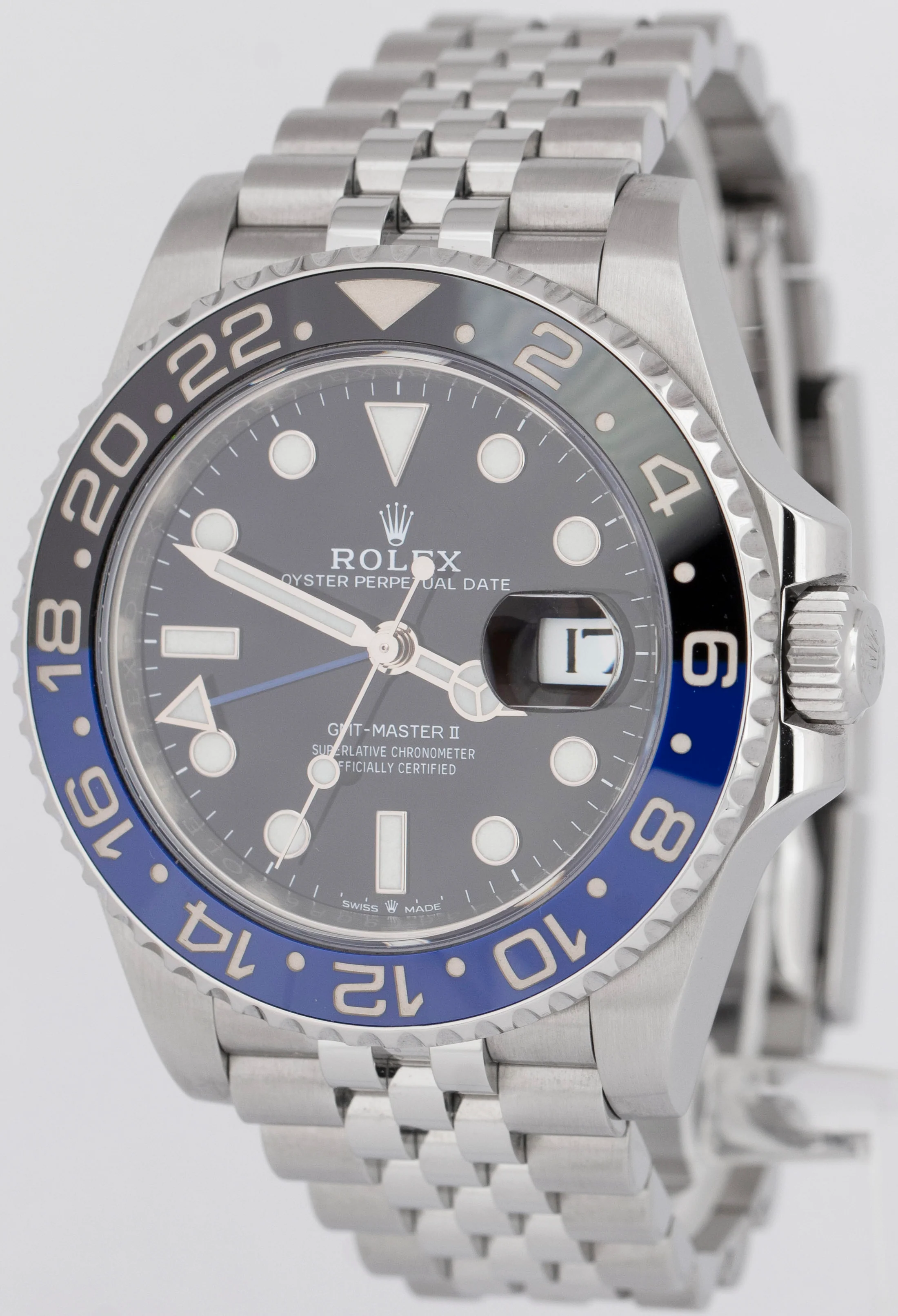 MINT PAPERS Rolex GMT-Master II BATGIRL Blue 40mm JUBILEE Watch 126710 BLNR BOX - Image 3