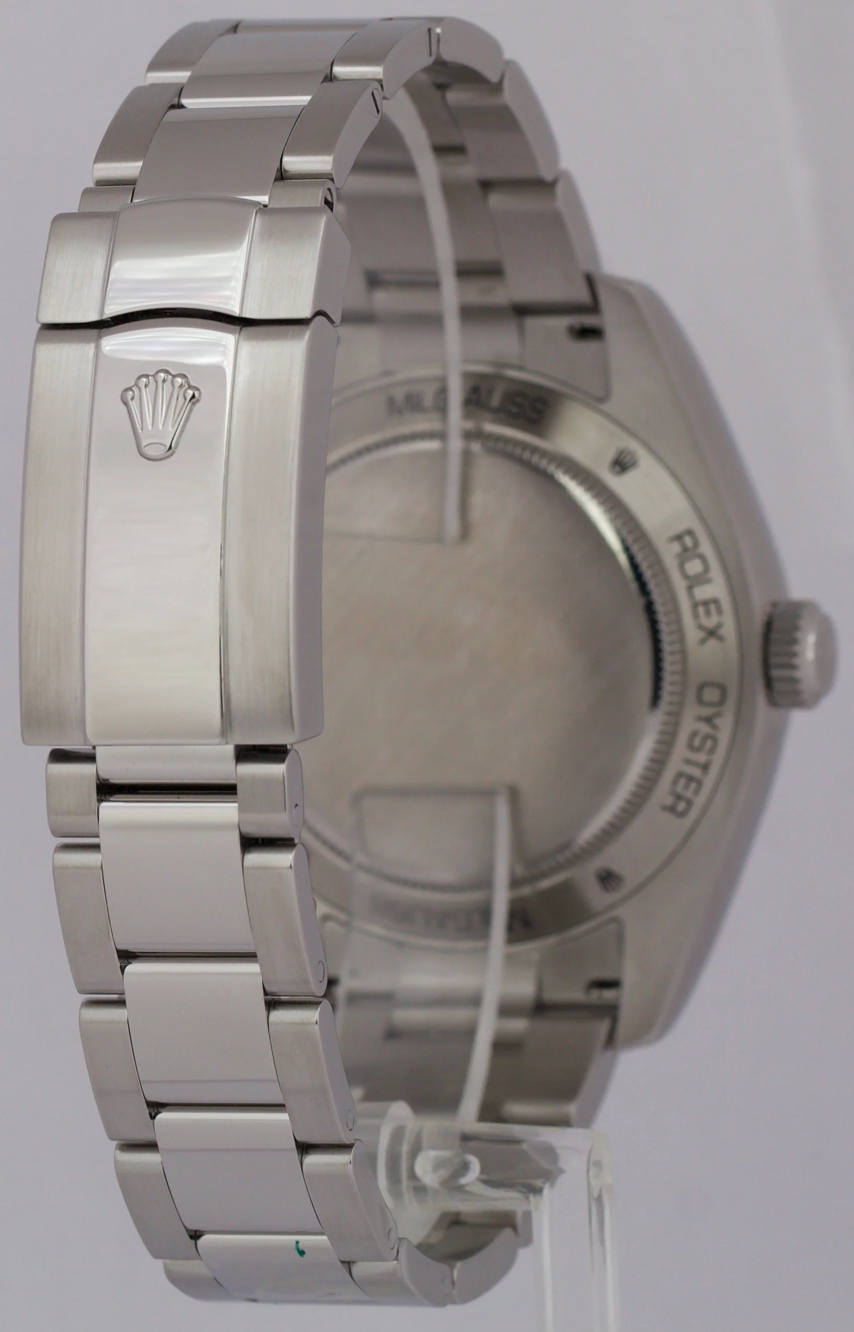 2014 MINT PAPERS Rolex Milgauss Black Orange 40mm 116400 Stainless Watch BOX - Image 6