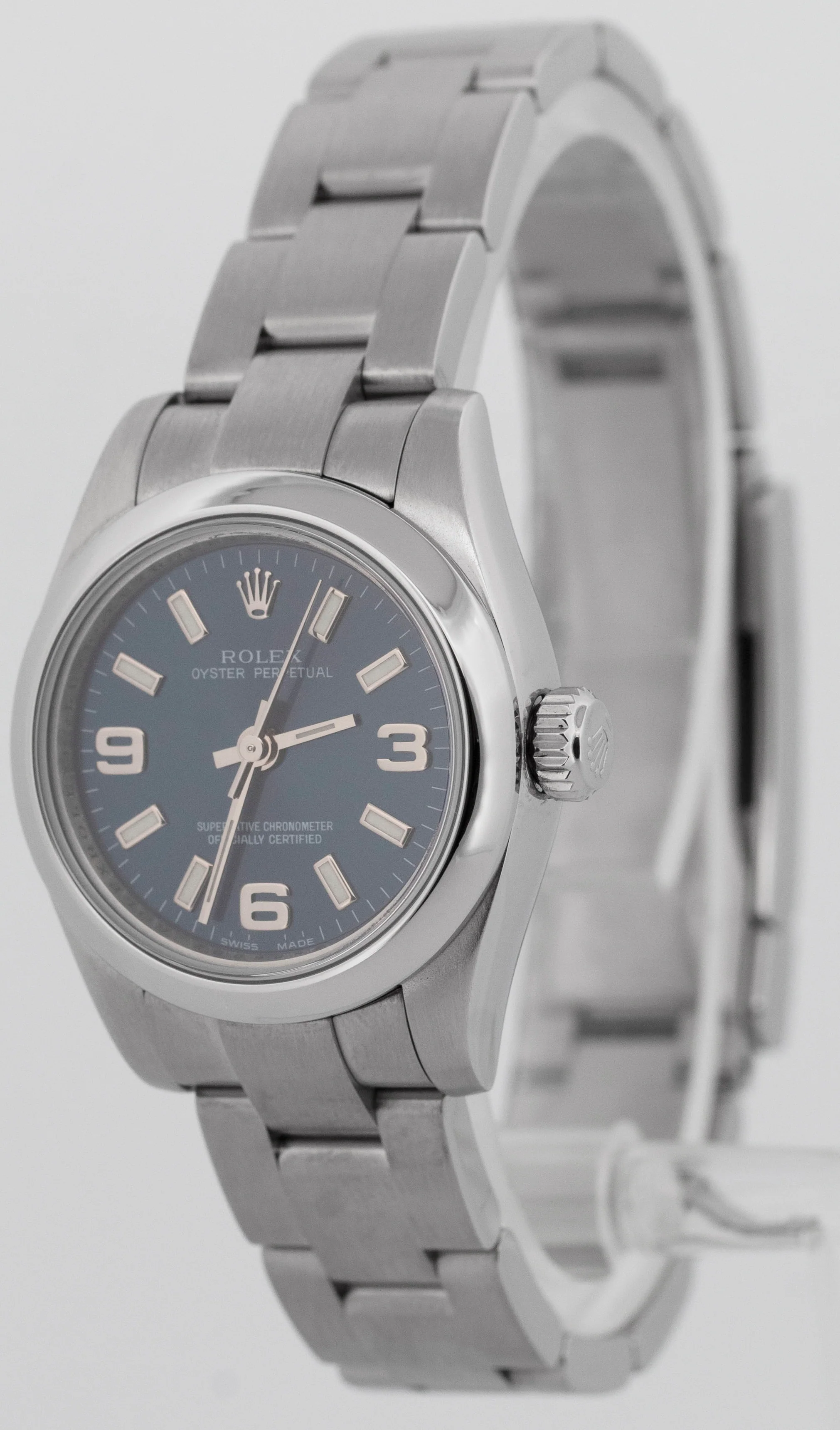MINT PAPERS Rolex Oyster Perpetual Blue 26mm Stainless Steel Watch 176200 BOX - Image 2