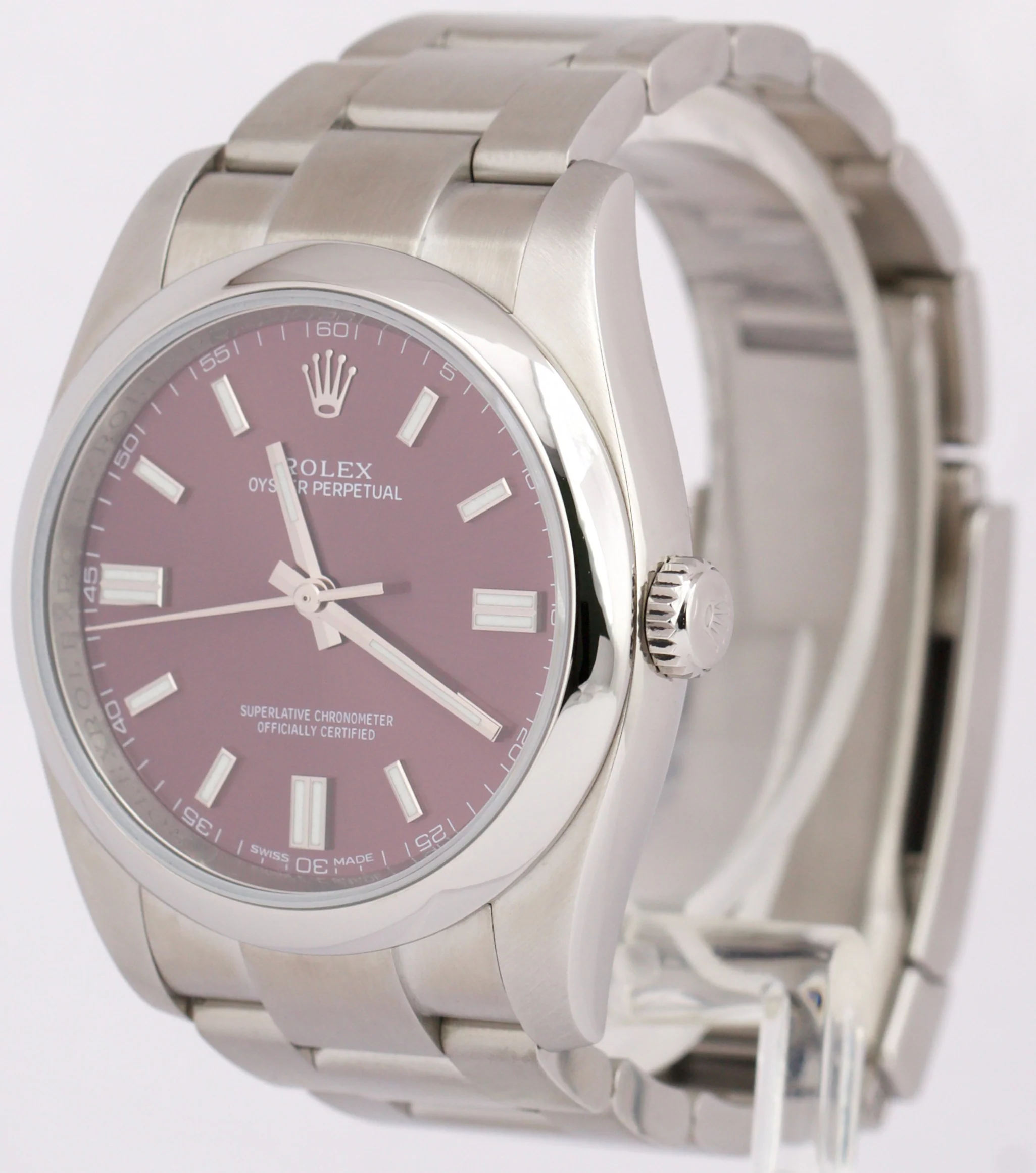 MINT PAPERS Rolex Oyster Perpetual GRAPE Purple Stainless 3-6-9 36mm 116000 BOX - Image 3