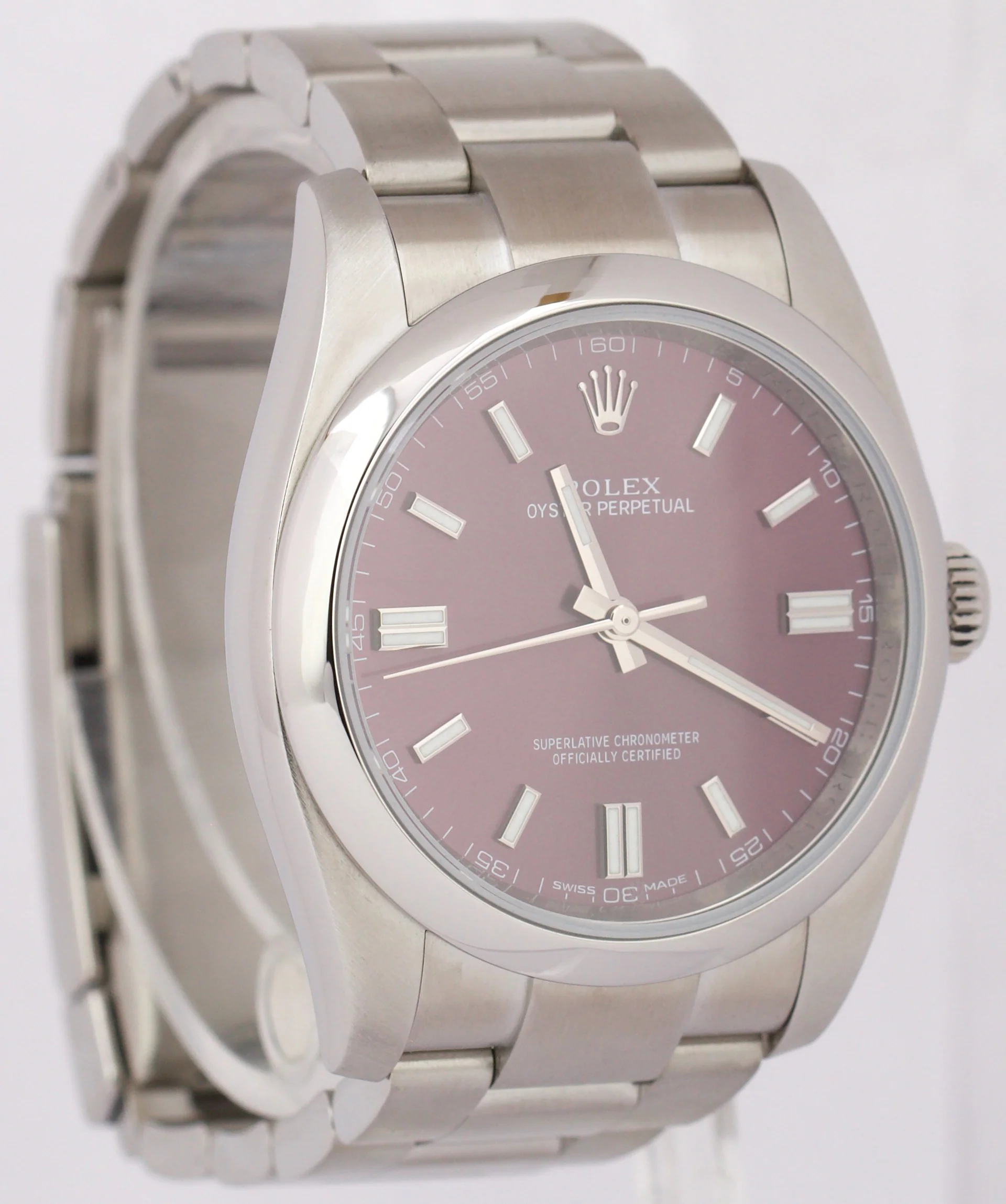 MINT PAPERS Rolex Oyster Perpetual GRAPE Purple Stainless 3-6-9 36mm 116000 BOX - Image 4