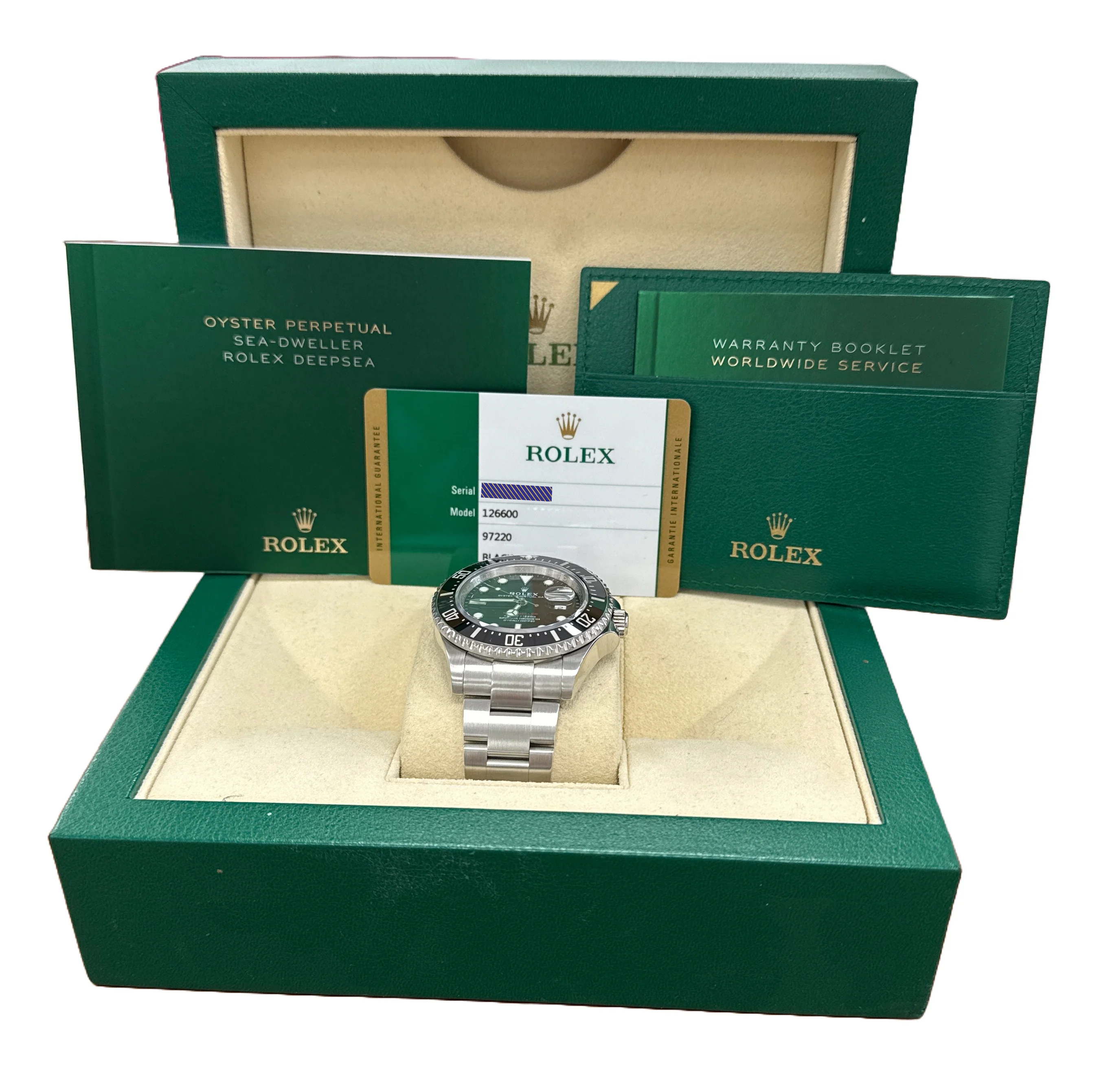 MINT PAPERS Rolex Sea-Dweller 50th-Anniversary BLACK Red 43mm MK2 126600 BOX - Image 2