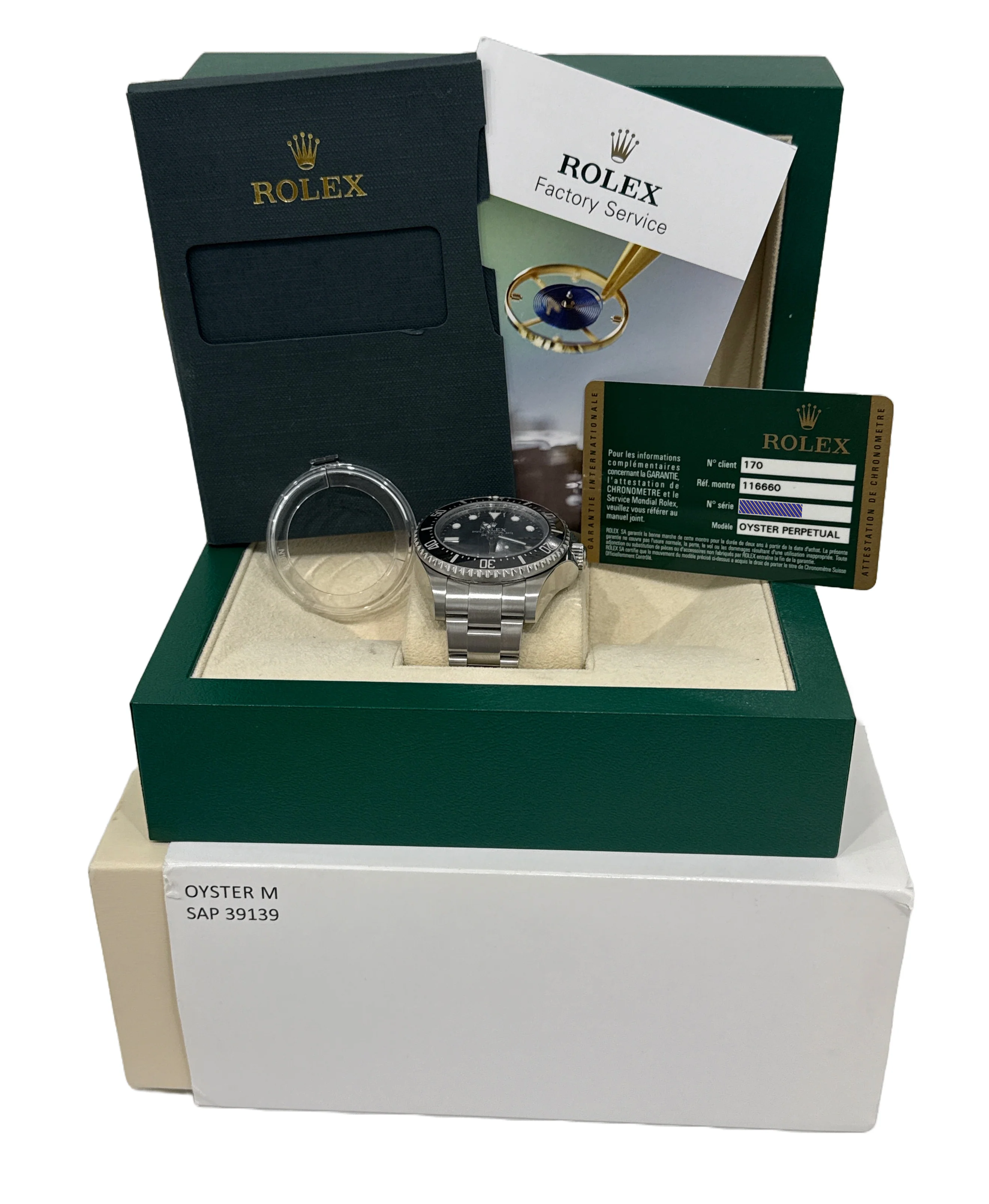 MINT PAPERS Rolex Sea-Dweller Deepsea 44mm BLACK Ceramic Steel Dive 116660 BOX - Image 2
